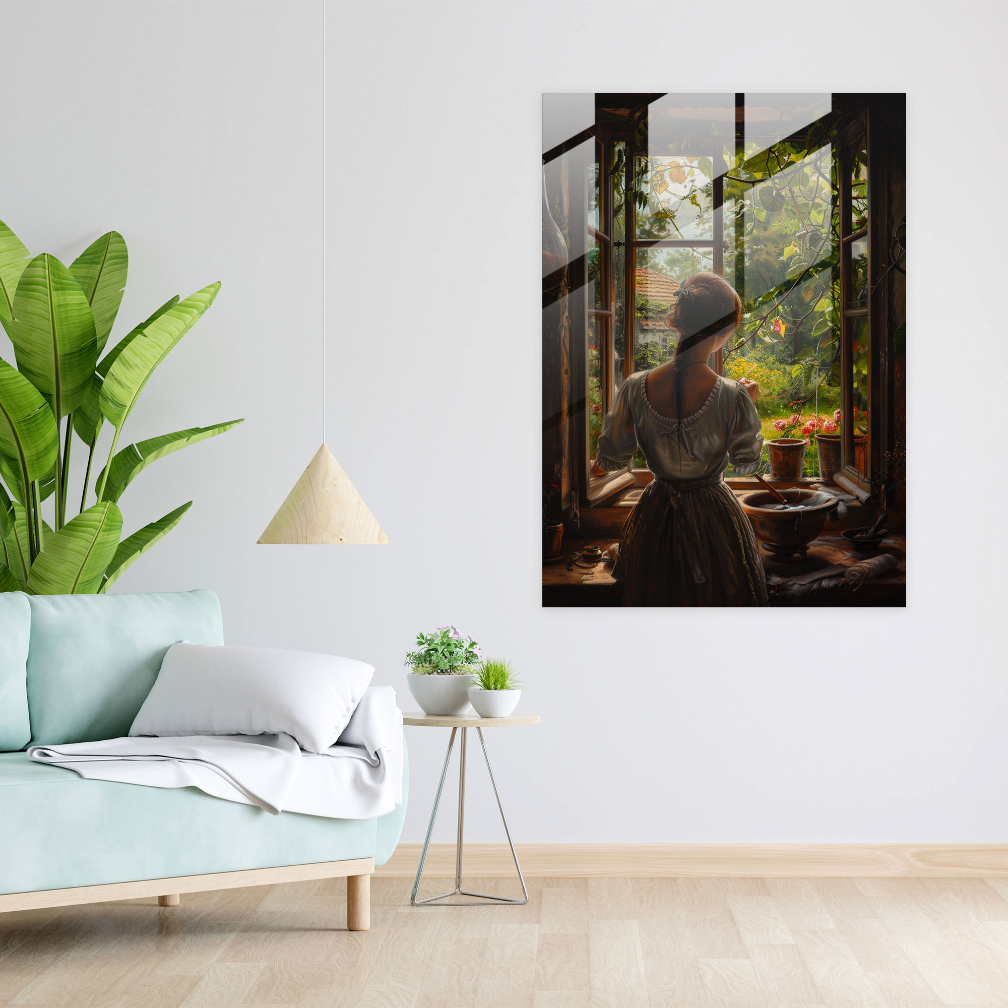 Johannes Vermeer Glass Art - Johannes Vermeer, Wall Decoration, Glass Art, Glass Wall Art