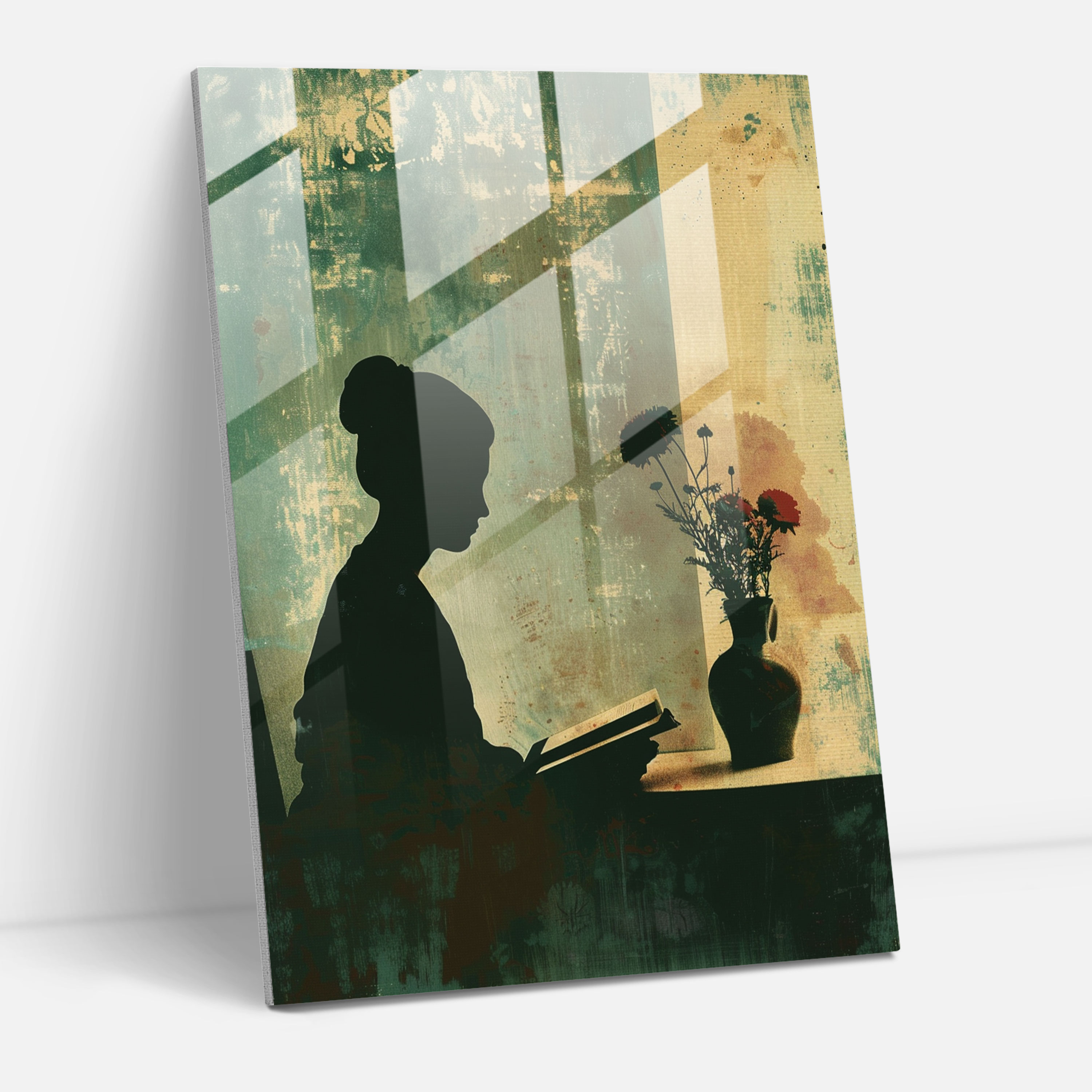 Johannes Vermeer Home Decoration - Johannes Vermeer, Glass Art, Vase Of Flowers, Johannes Vermeer