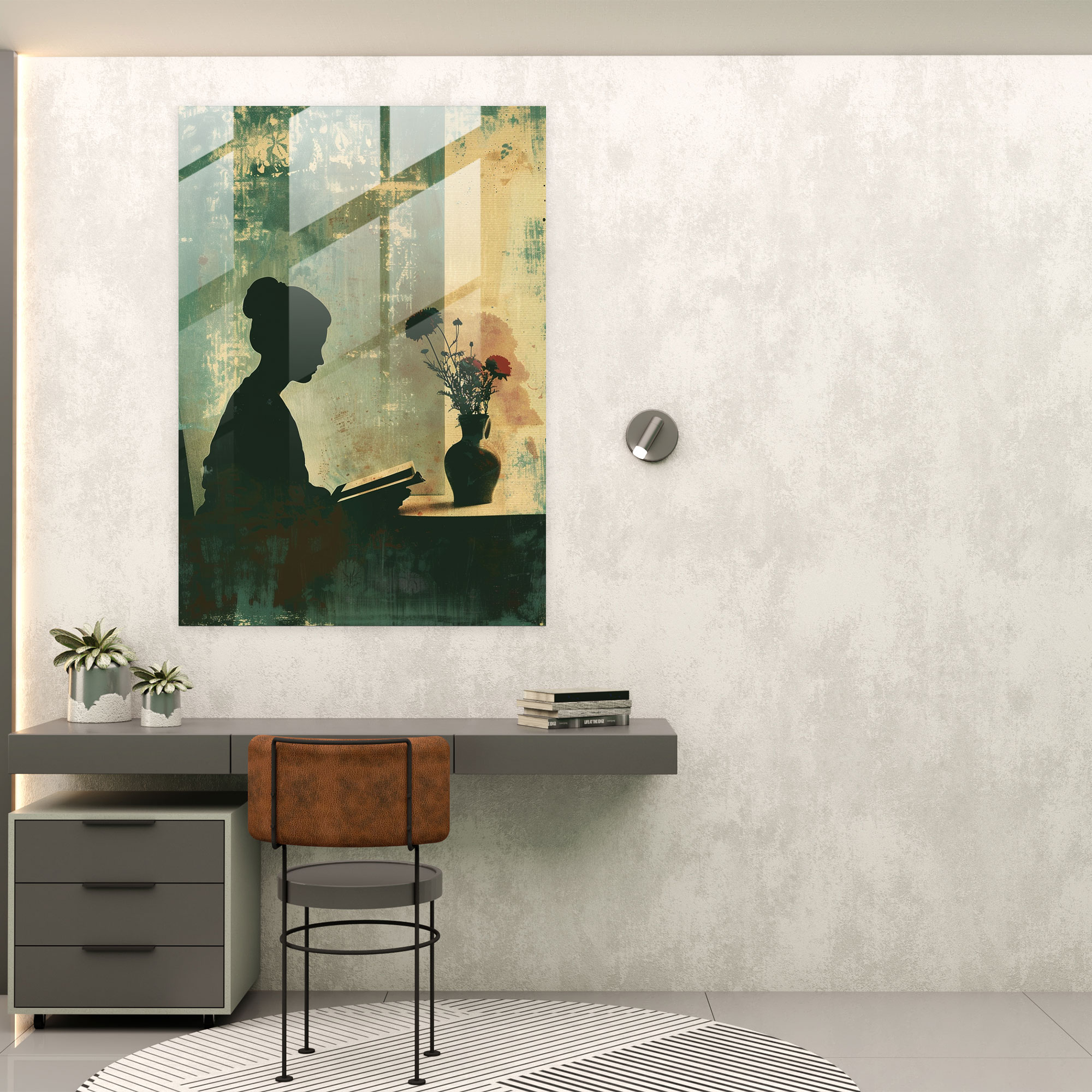 Johannes Vermeer Home Decoration - Johannes Vermeer, Glass Art, Vase Of Flowers, Johannes Vermeer