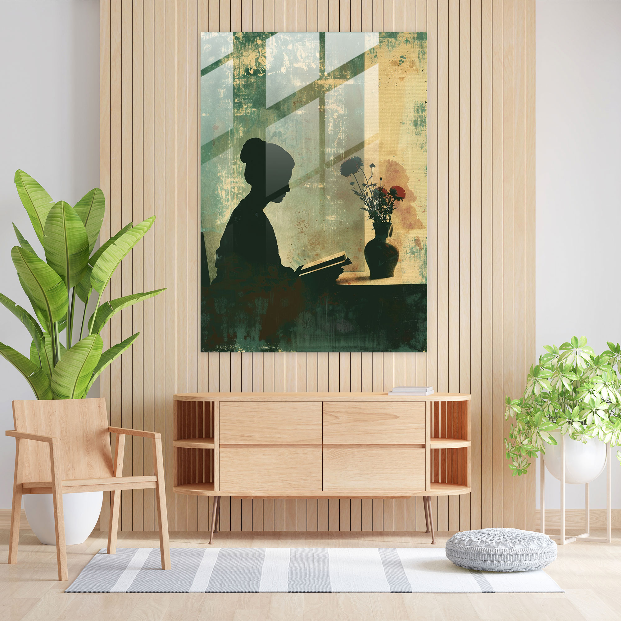 Johannes Vermeer Home Decoration - Johannes Vermeer, Glass Art, Vase Of Flowers, Johannes Vermeer