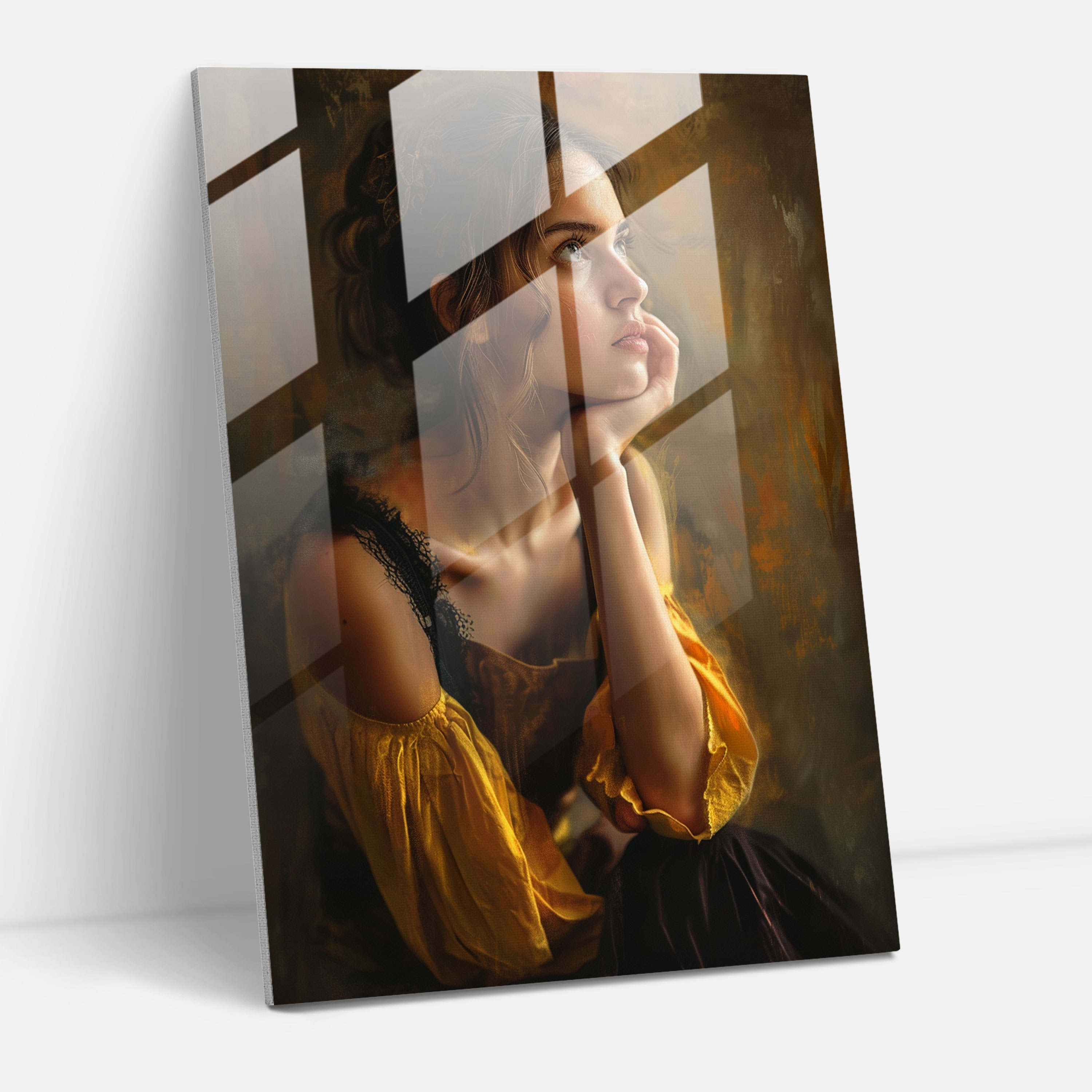 Johannes Vermeer Glass Print - Johannes Vermeer, Wall Decoration, Home Decoration, Johannes Vermeer