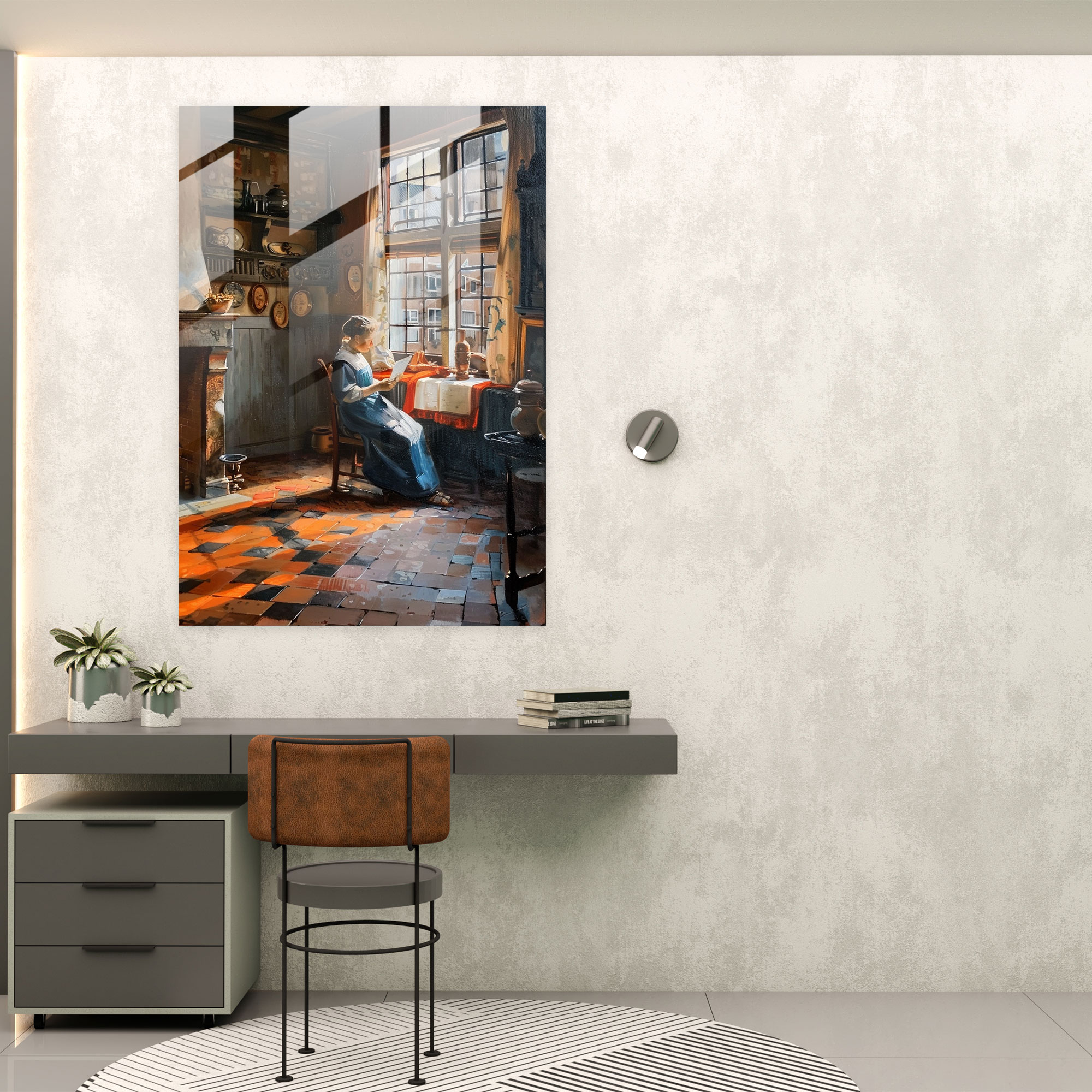 Johannes Vermeer Glass Wall Art - Johannes Vermeer, Glass Print, Johannes Vermeer, Wall Decoration