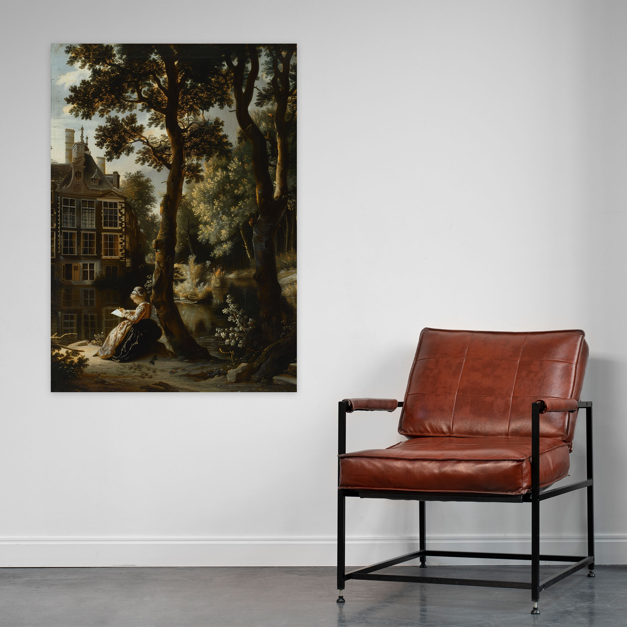 Johannes Vermeer Style Canvas Print - Johannes Vermeer, Canvas, Johannes Vermeer Style, Canvas Wall Art