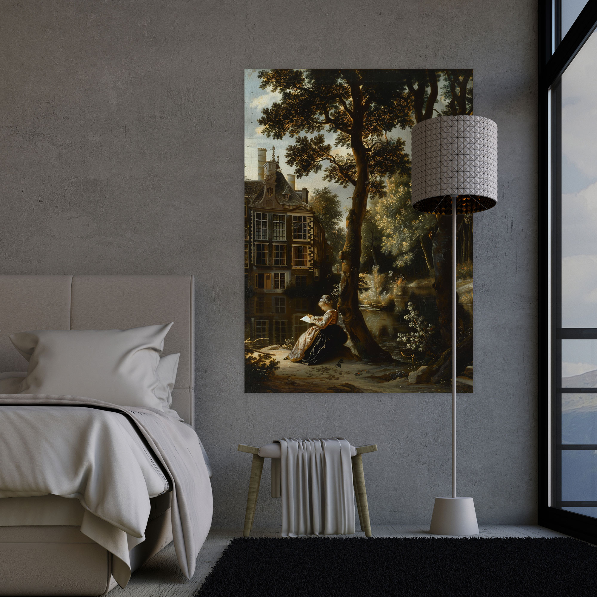Johannes Vermeer Style Canvas Print - Johannes Vermeer, Canvas, Johannes Vermeer Style, Canvas Wall Art