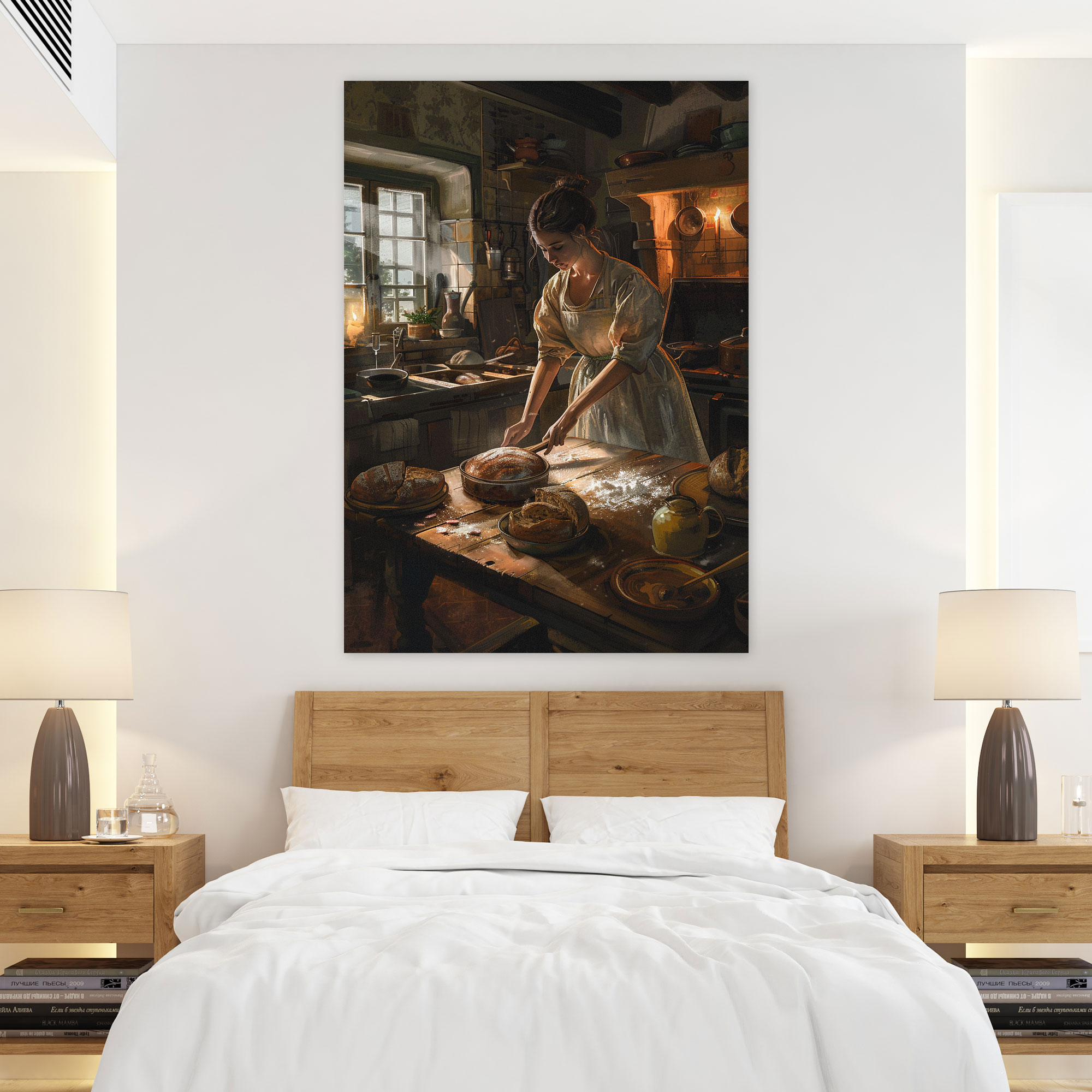 Johannes Vermeer Style Wall Art - Johannes Vermeer, Wall Decoration, Wall Art, Canvas Print
