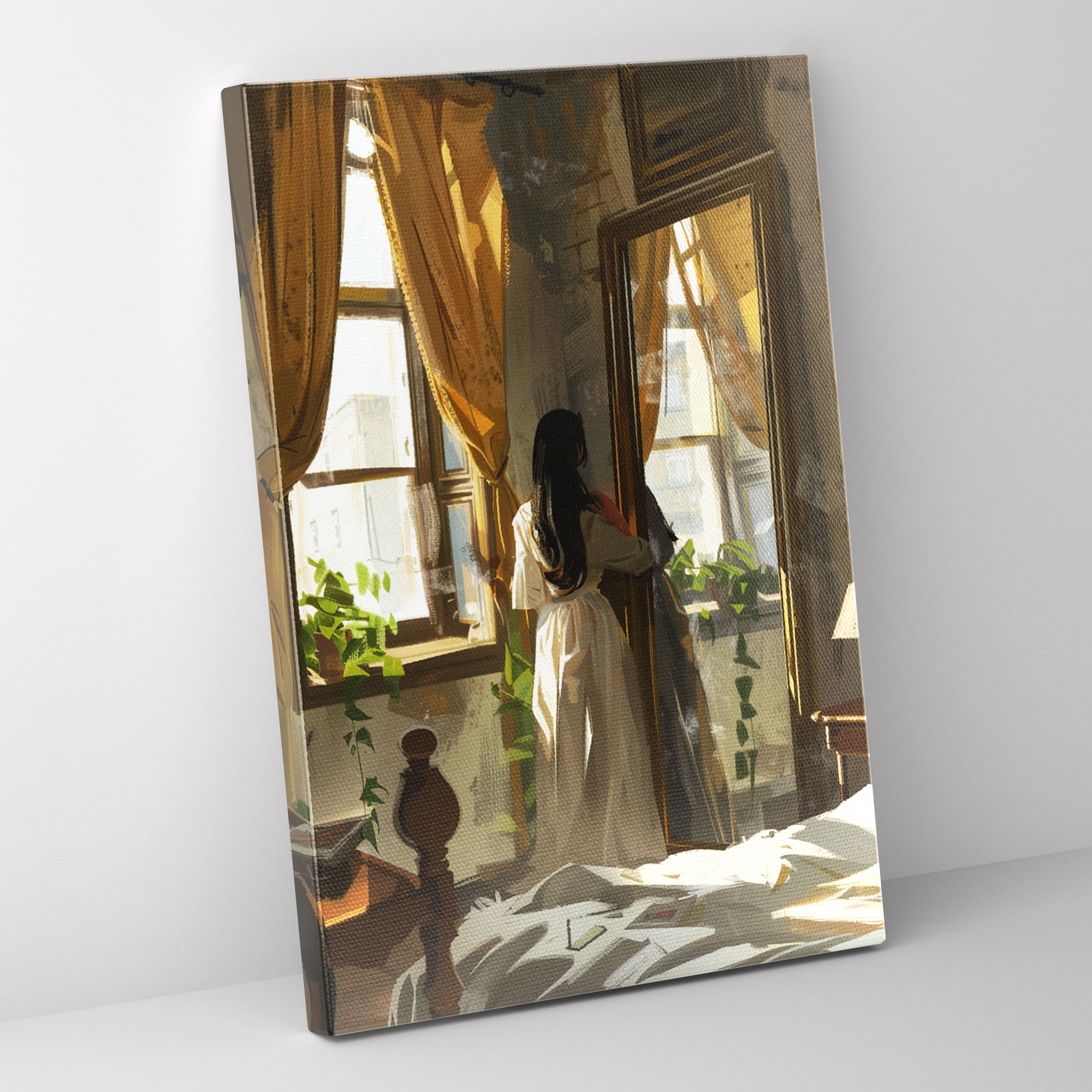 Johannes Vermeer Style Canvas Print - Johannes Vermeer, Canvas Print, Wall Decoration, Home Decoration