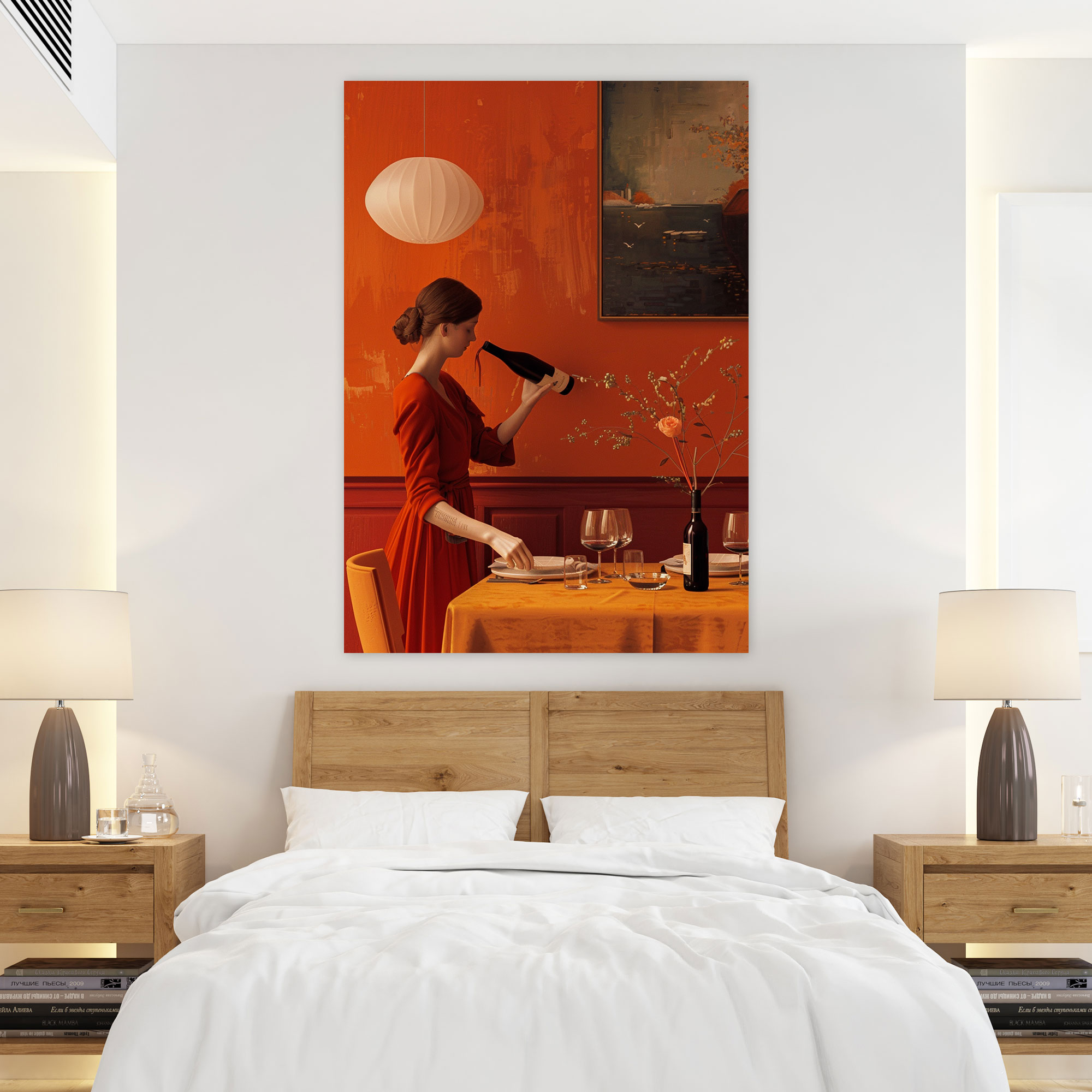 Johannes Vermeer Tarzı Kanvas Duvar Sanatı - Johannes Vermeer Duvar Sanatı Duvar Dekorasyonu