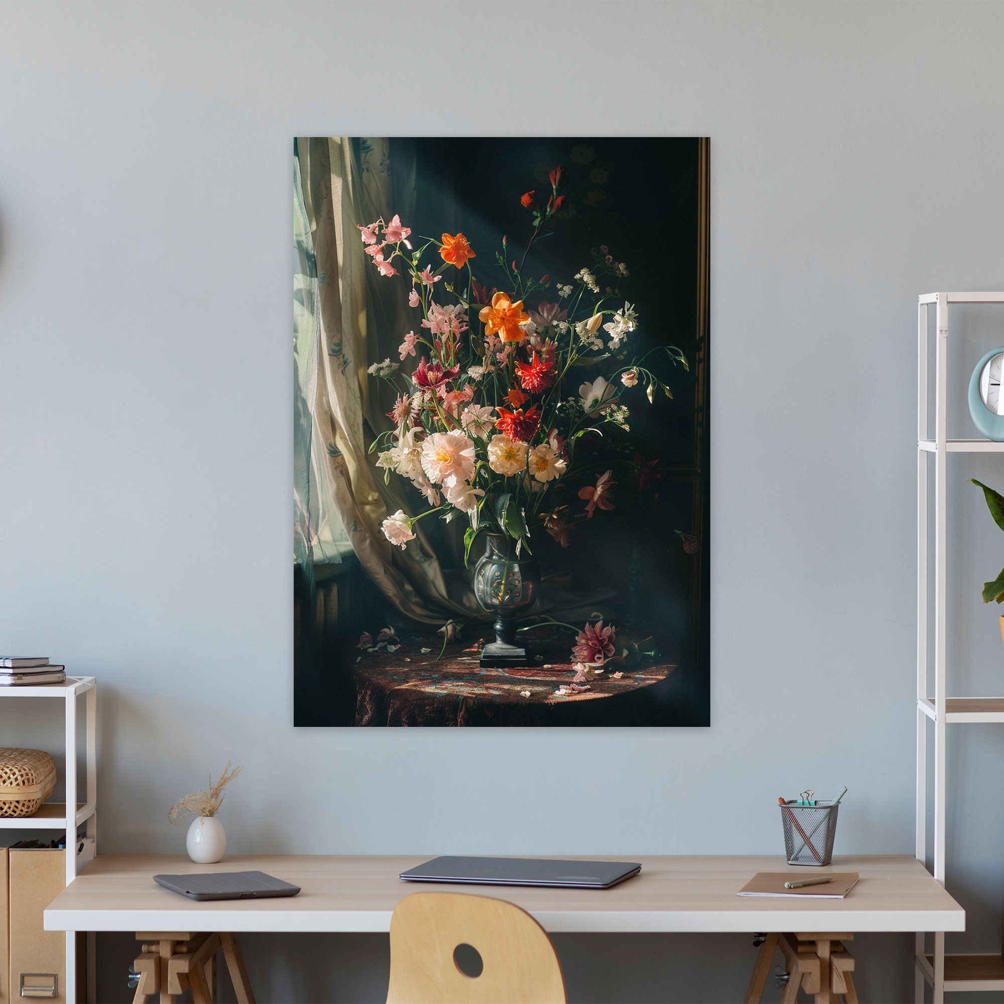 Johannes Vermeer Style Canvas Print - Johannes Vermeer, Canvas, Wall Art, Wall Decoration