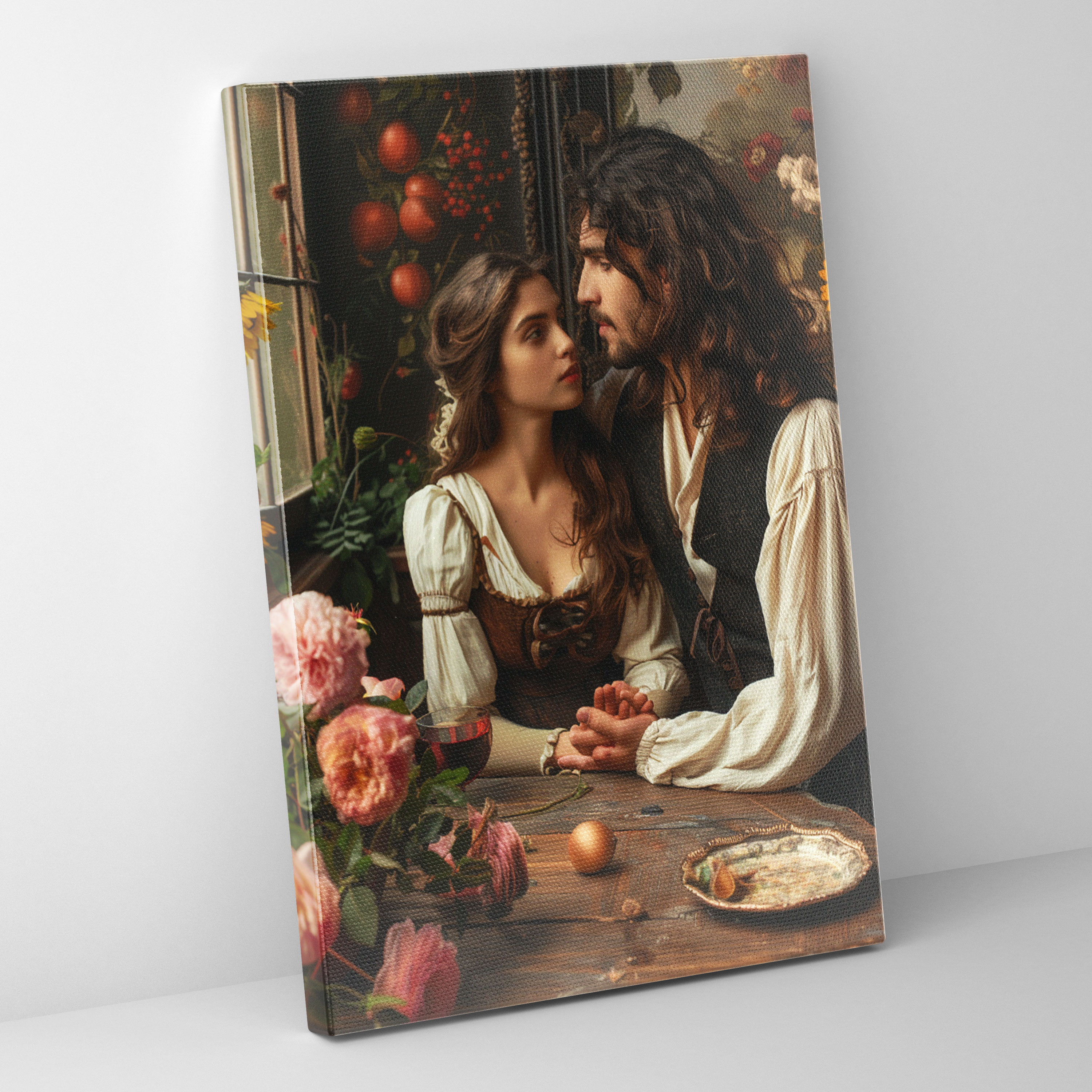 Johannes Vermeer Style Canvas Print - Johannes Vermeer, Home Decoration, Canvas, Wall Decoration