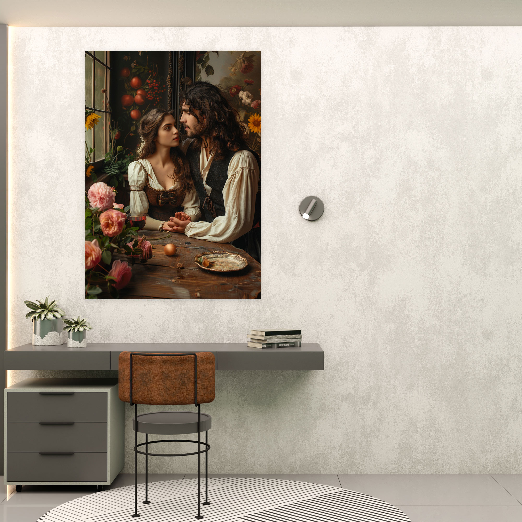 Johannes Vermeer Style Canvas Print - Johannes Vermeer, Home Decoration, Canvas, Wall Decoration