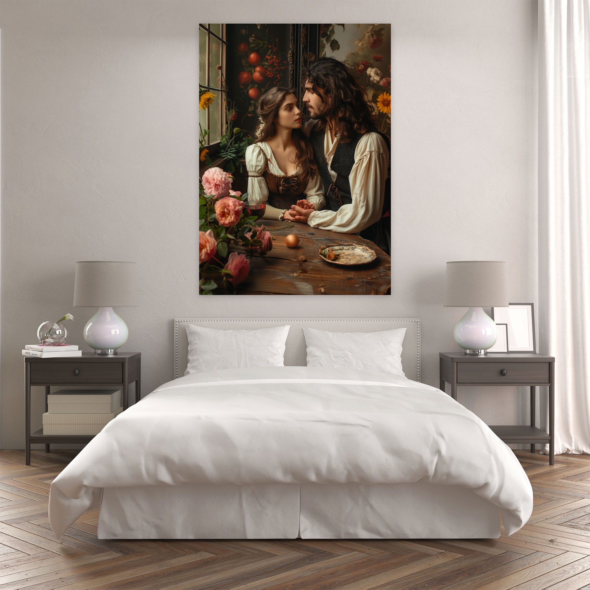 Johannes Vermeer Style Canvas Print - Johannes Vermeer, Home Decoration, Canvas, Wall Decoration