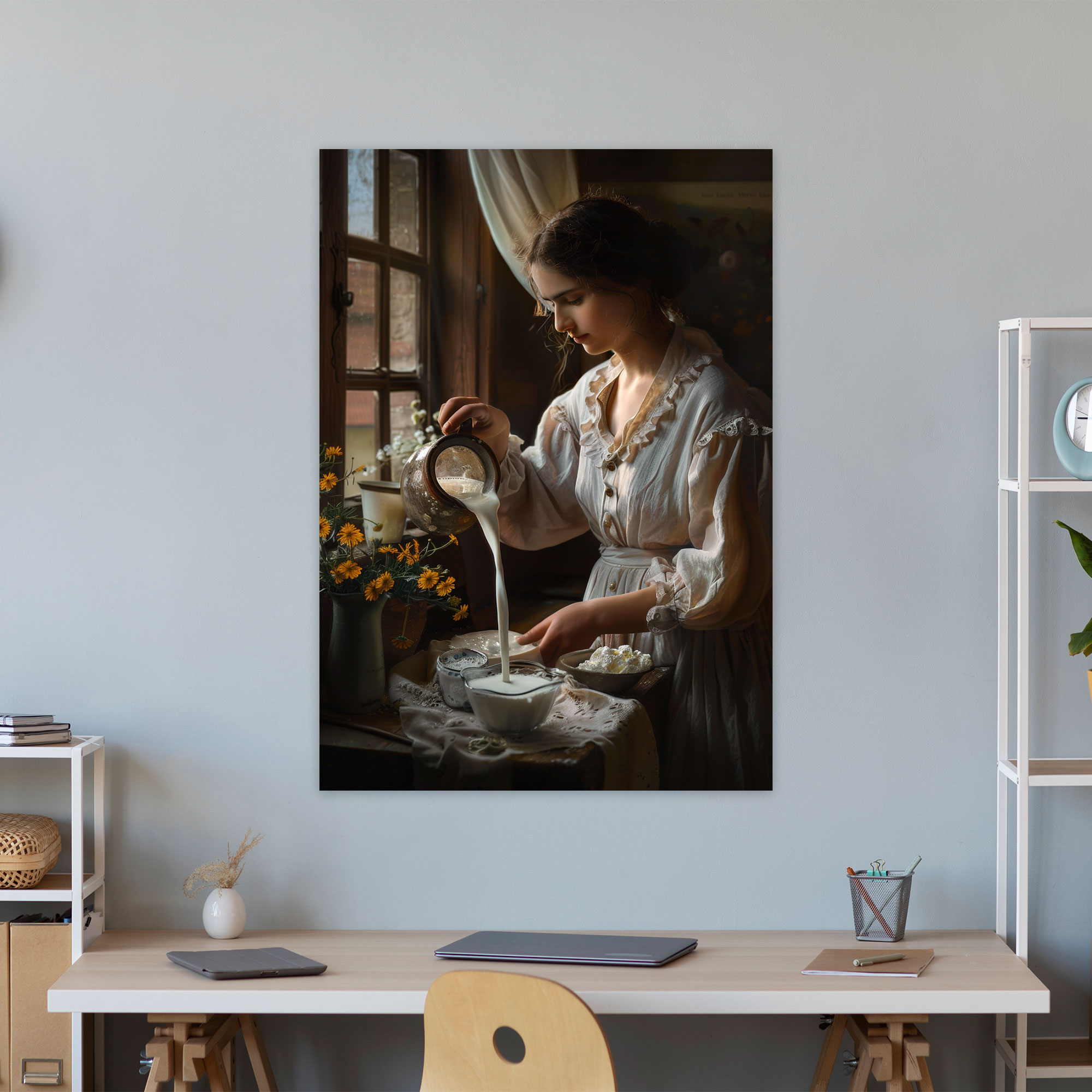 Johannes Vermeer Style Wall Art - Johannes Vermeer, Canvas Print, Canvas Wall Art, Canvas