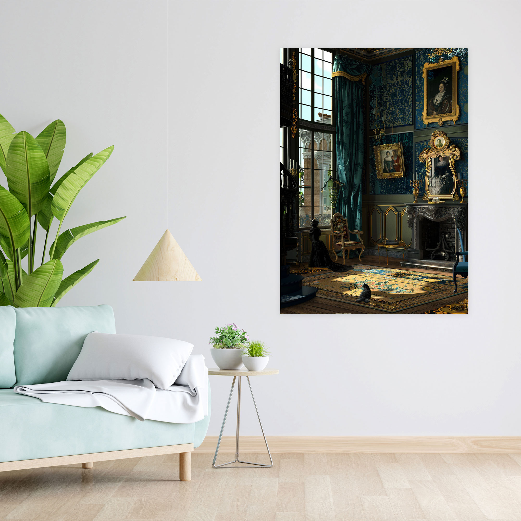 Johannes Vermeer Duvar Dekorasyonu - Duvar Sanatı Kanvas Tablo - Johannes Vermeer