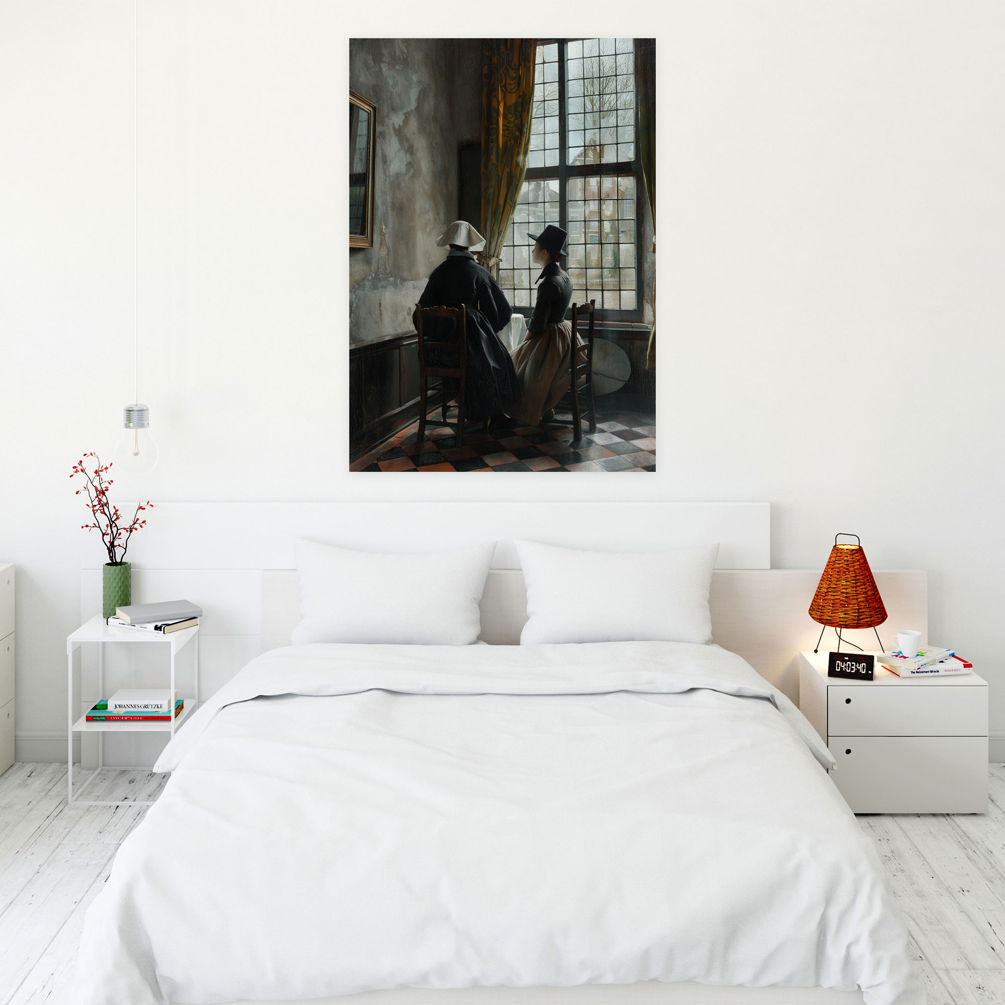 Johannes Vermeer Duvar Sanatı - Duvar Dekorasyonu Kanvas Duvar Tablosu