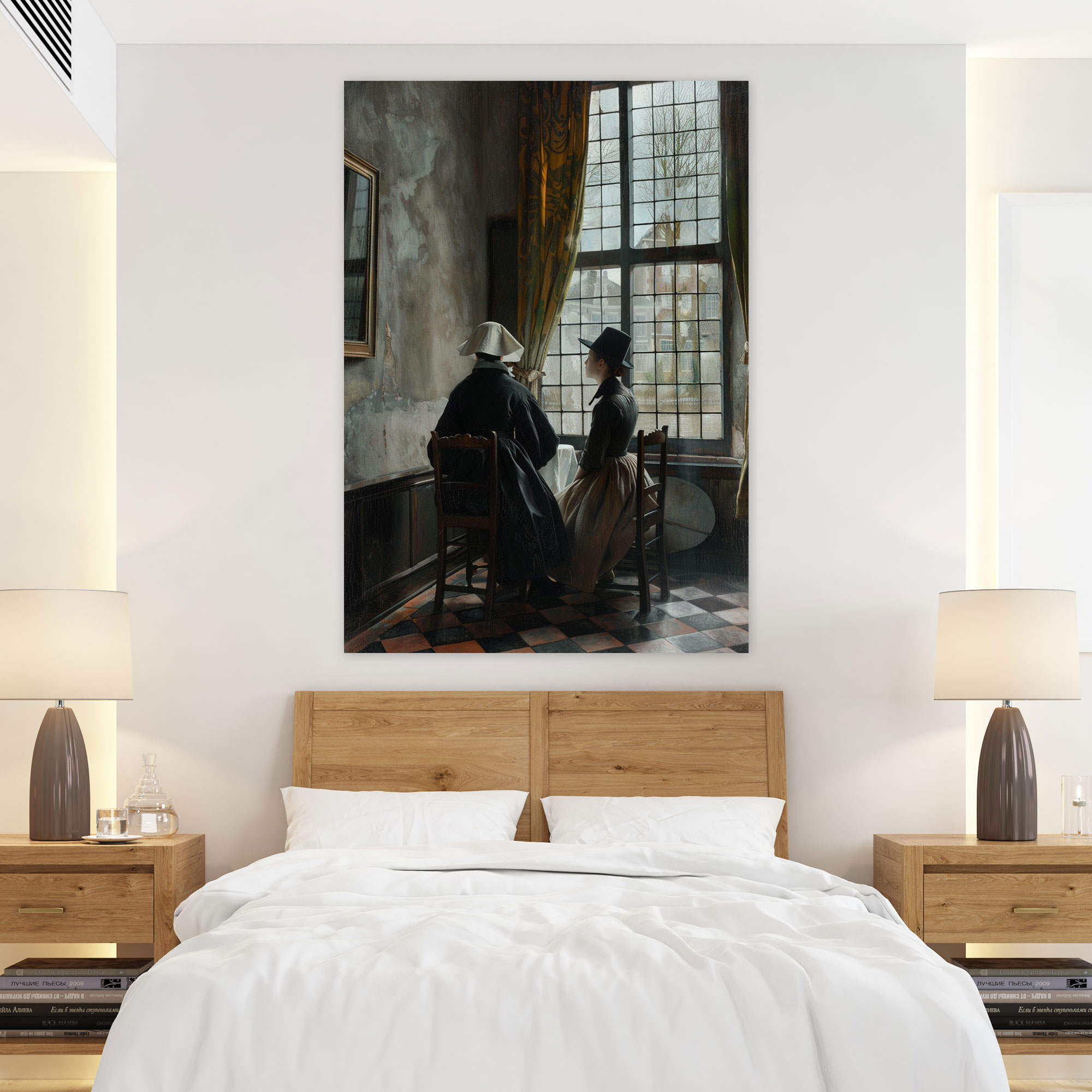 Johannes Vermeer Duvar Sanatı - Duvar Dekorasyonu Kanvas Duvar Tablosu