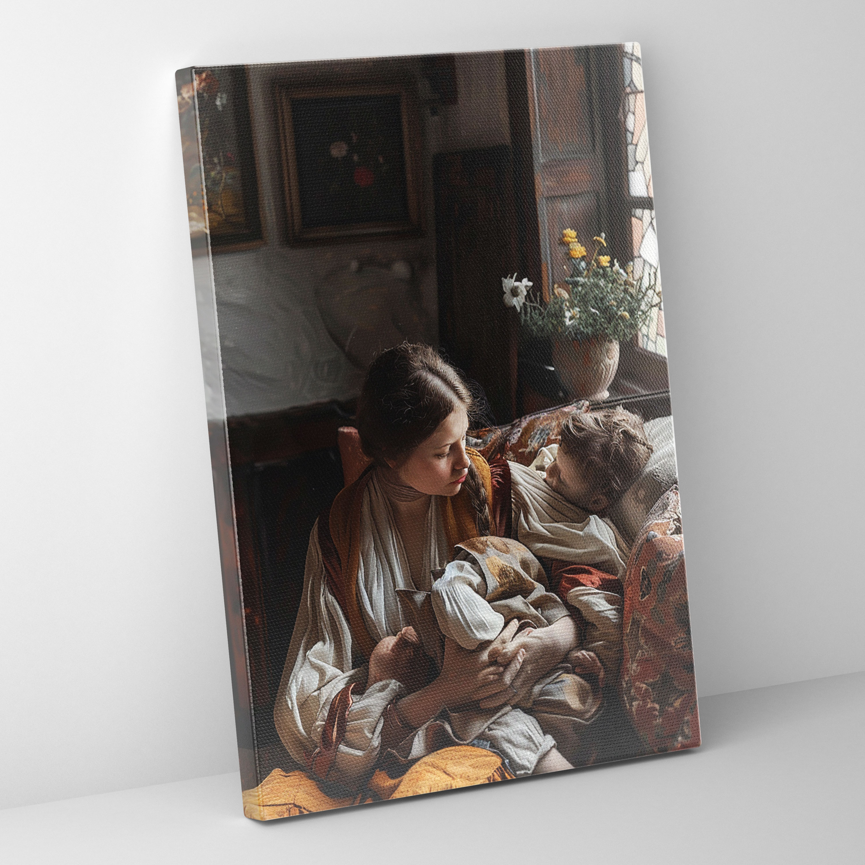 Johannes Vermeer Kanvas Tablo Duvar Sanatı - Johannes Vermeer Kanvas Duvar Sanatı