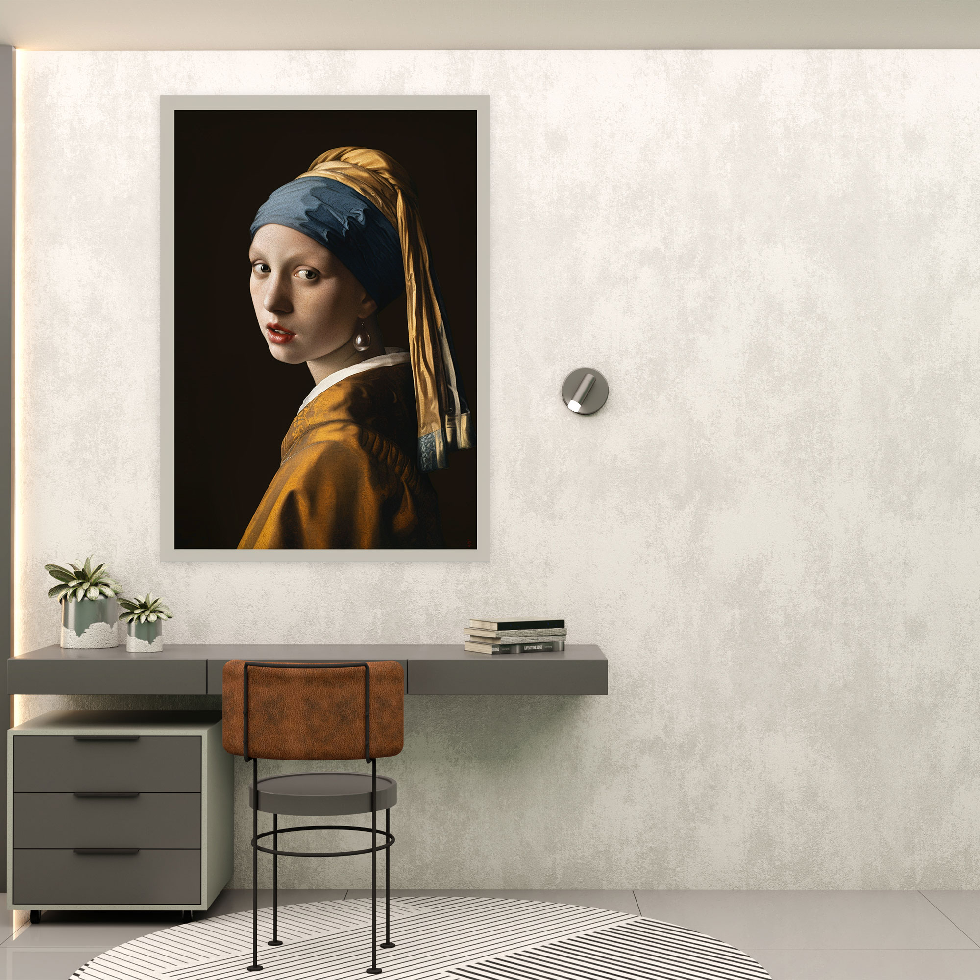 Johannes Vermeer Wall Art - Woman With Pearl Earring - Johannes Vermeer, Home Decoration, Canvas, Johannes Vermeer