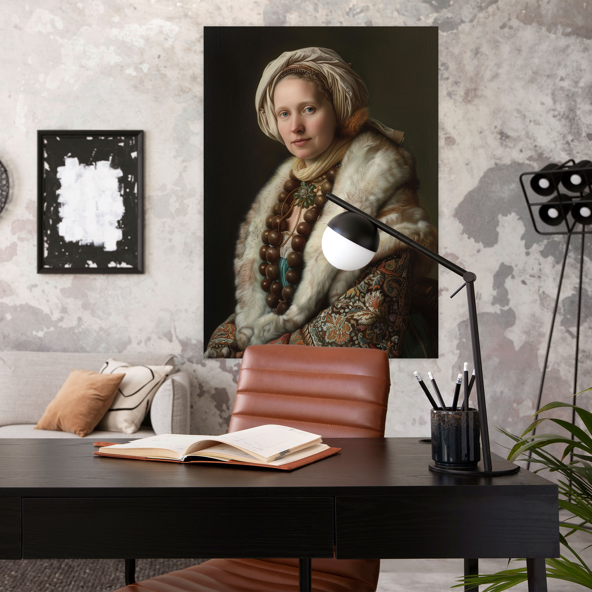 Johannes Vermeer Wall Art - Woman In Fur Coat - Johannes Vermeer, Johannes Vermeer, Canvas, Canvas Wall Art