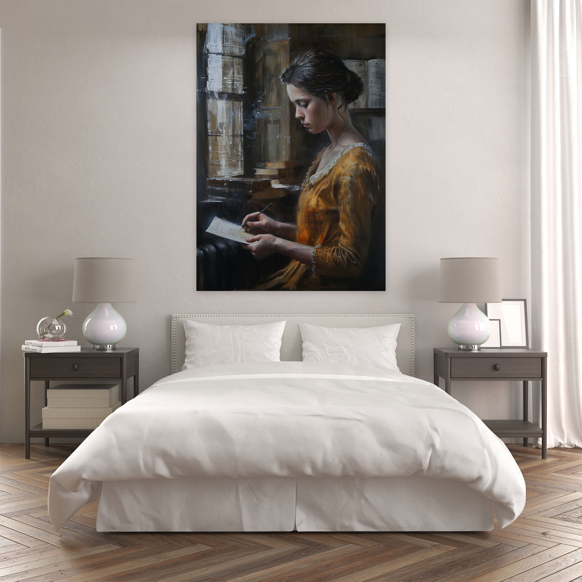Johannes Vermeer Tablo - Kanvas Ev Dekorasyonu Duvar Dekorasyonu