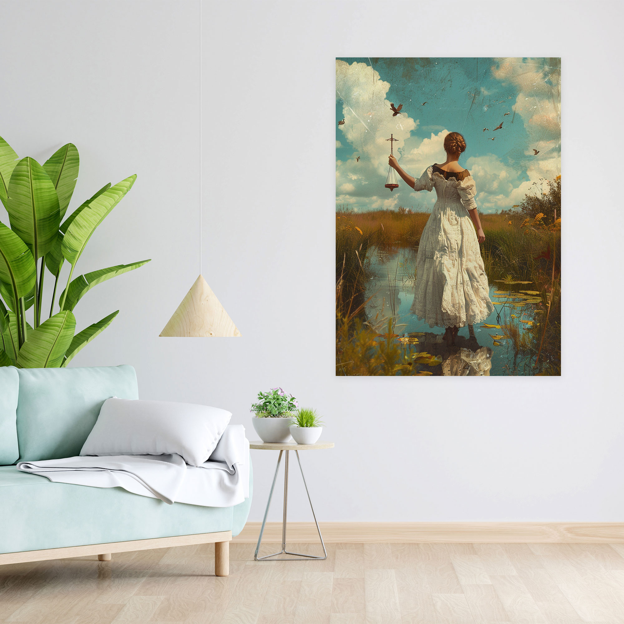 Johannes Vermeer Duvar Dekorasyonu - Kanvas Tablo Ev Dekorasyonu
