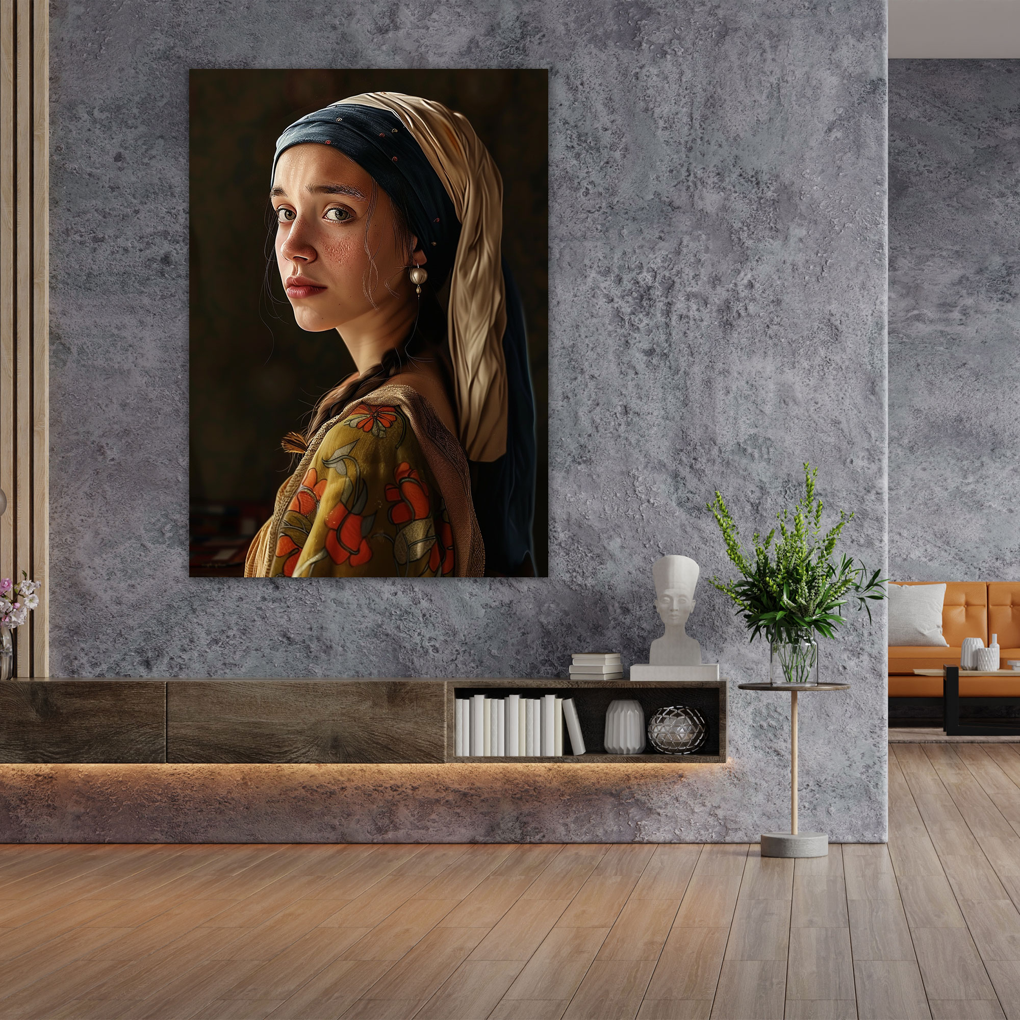 Johannes Vermeer Duvar Süsü - Ev Dekorasyonu İçin Kanvas Tablo