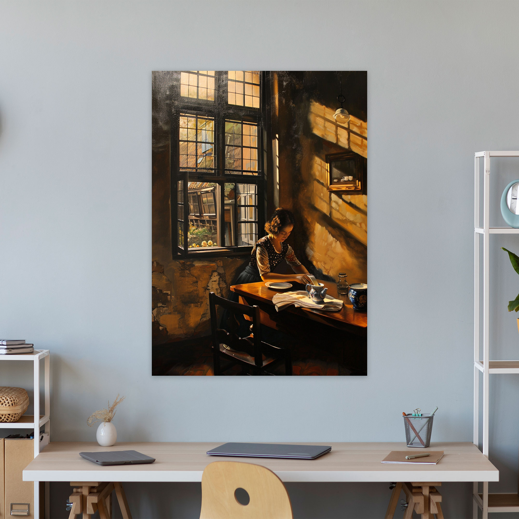 Johannes Vermeer Woman Pouring Milk Canvas Print - Johannes Vermeer, Canvas Print, Wall Art, Johannes Vermeer
