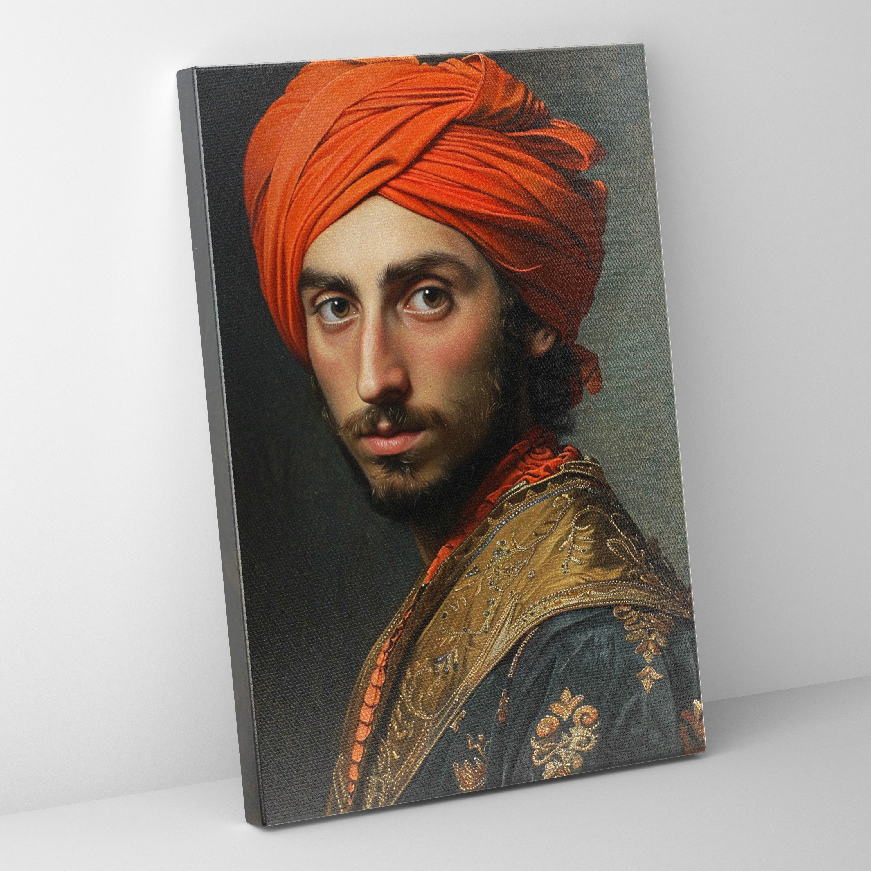 Natural Light Man With Turban Canvas Print - Johannes Vermeer, Wall Art, Johannes Vermeer, Canvas