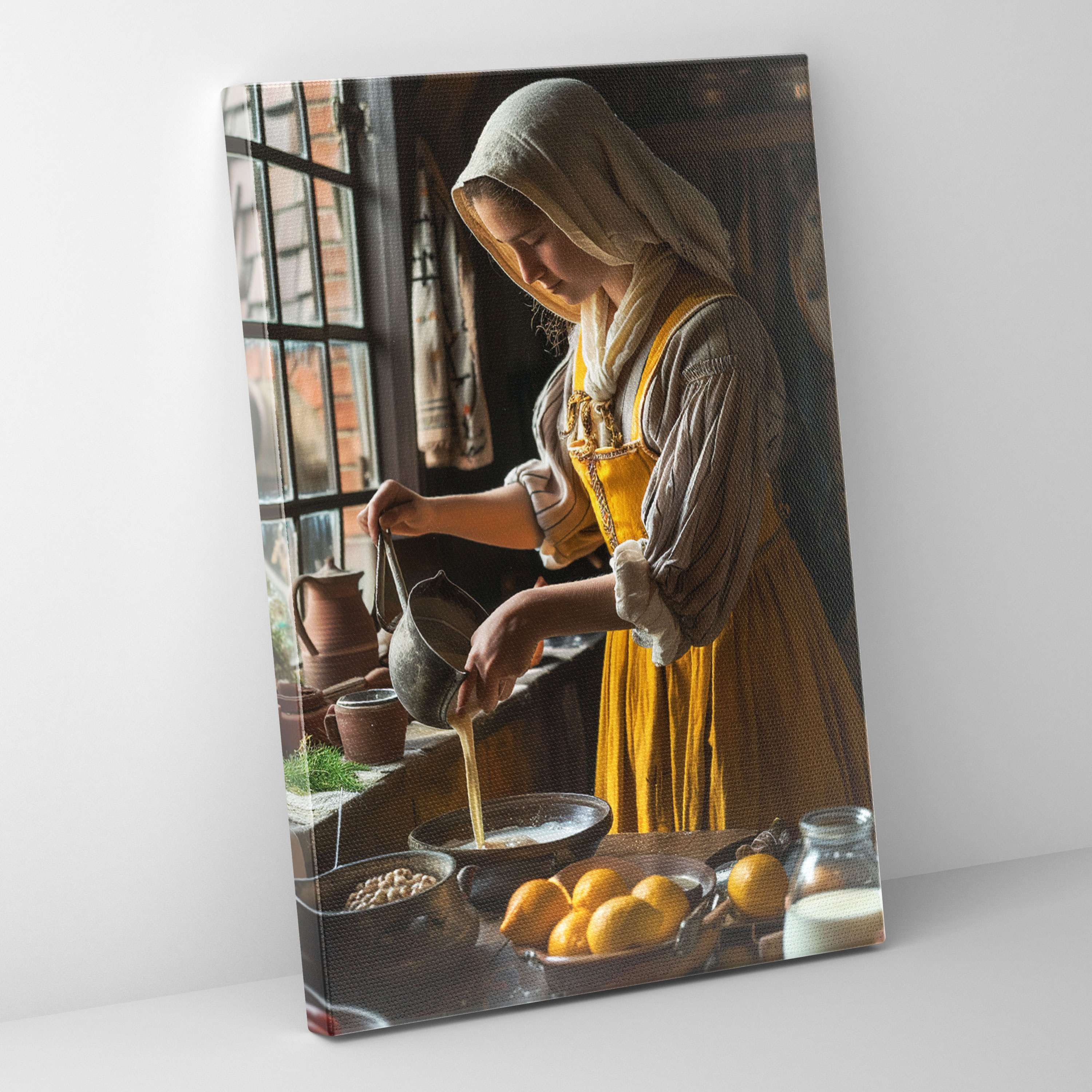 Johannes Vermeer Duvar Sanatı - Duvar Dekorasyonu Kanvas Tablo Ev Dekorasyonu