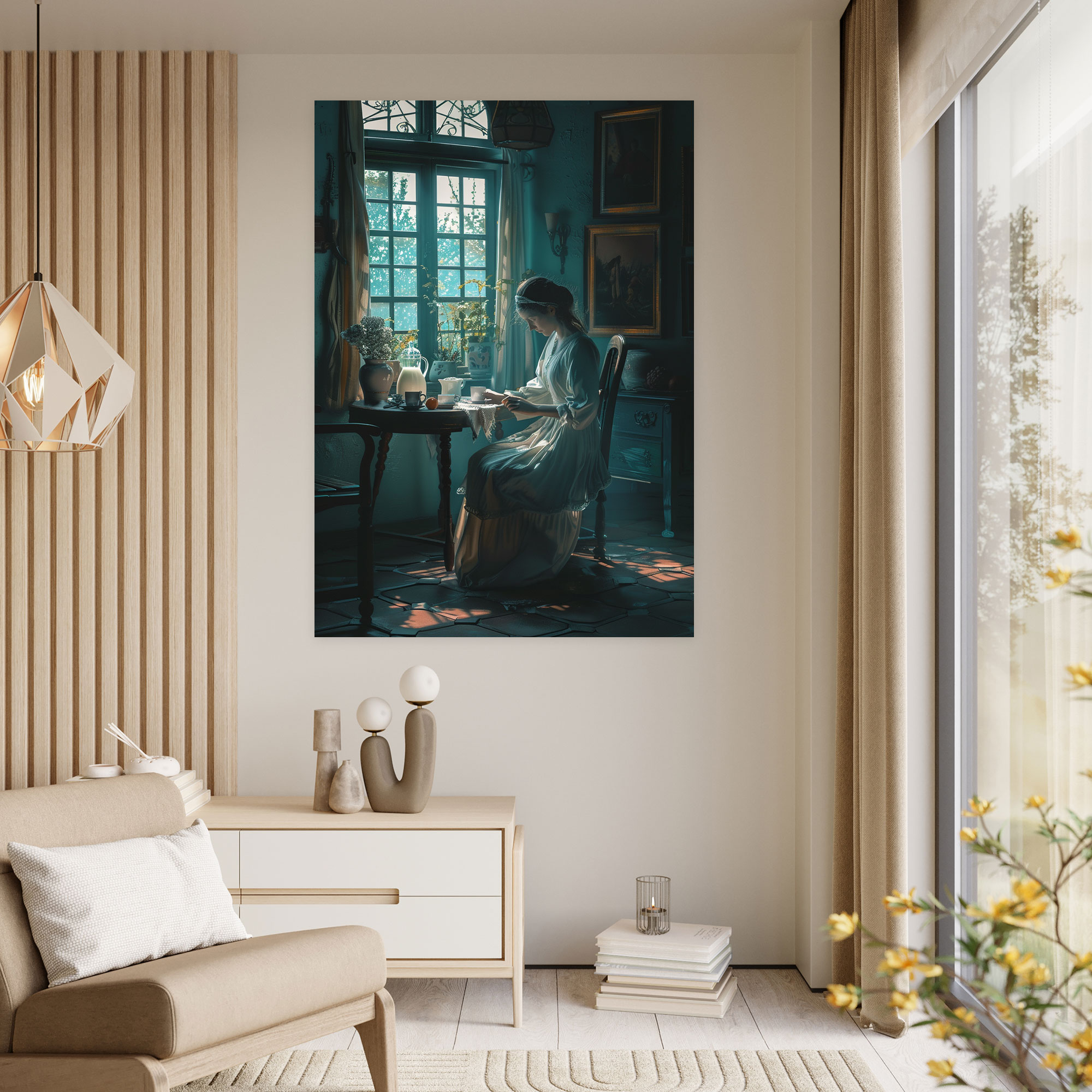 Johannes Vermeer Tablo Kanvas - Duvar Sanatı Ev Dekorasyonu