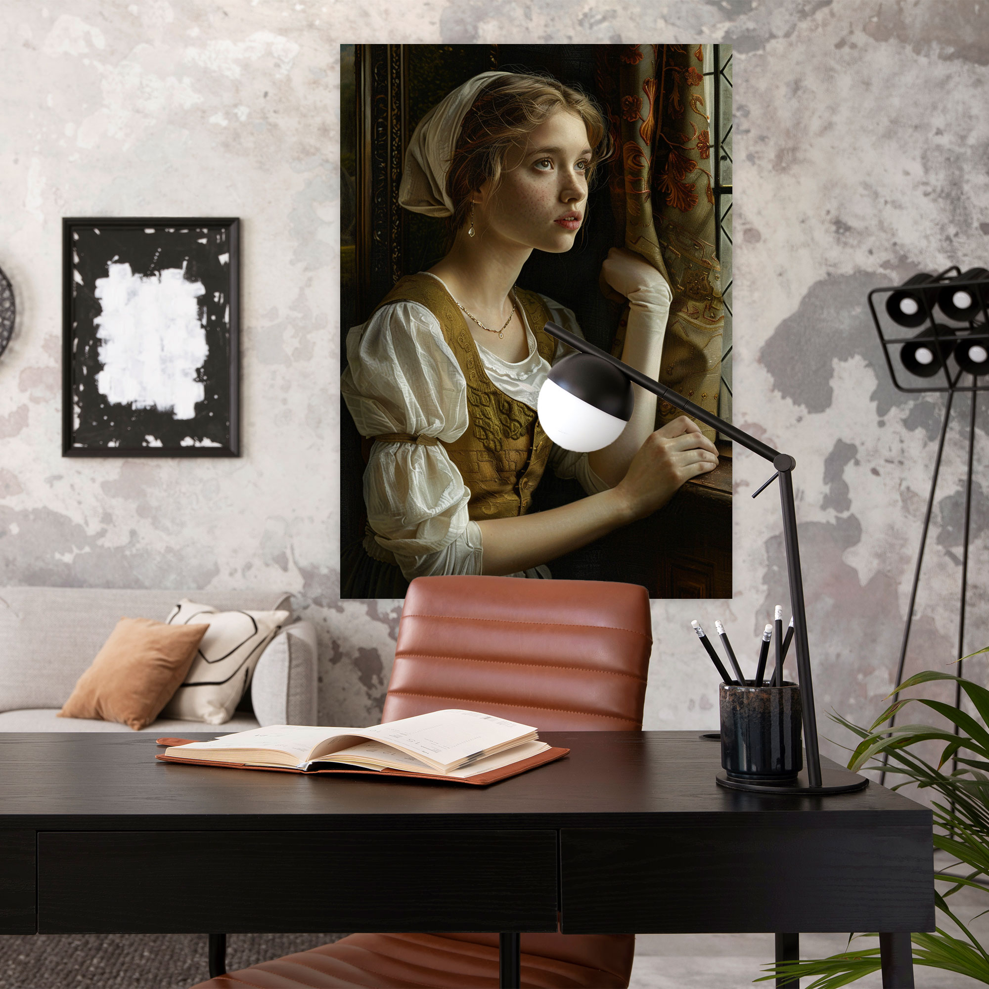 Johannes Vermeer Duvar Sanatı - Ev Dekorasyonu için Kanvas Tablo
