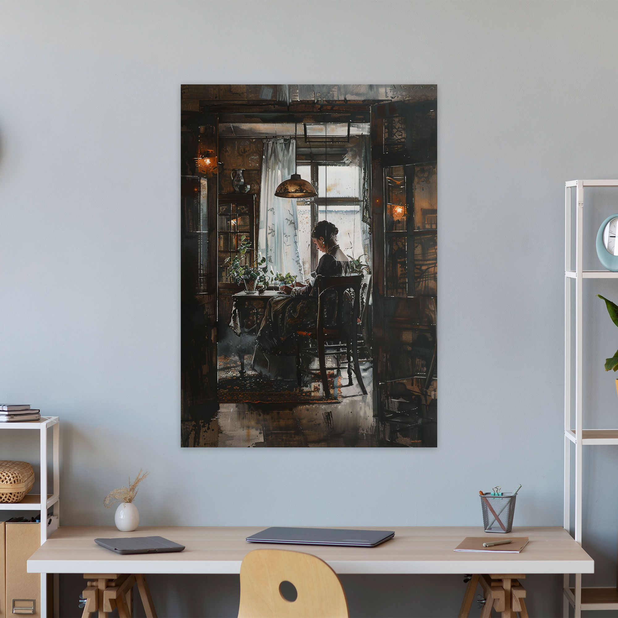 Johannes Vermeer Duvar Dekoru - Ev Dekorasyonu Kanvas Tablo