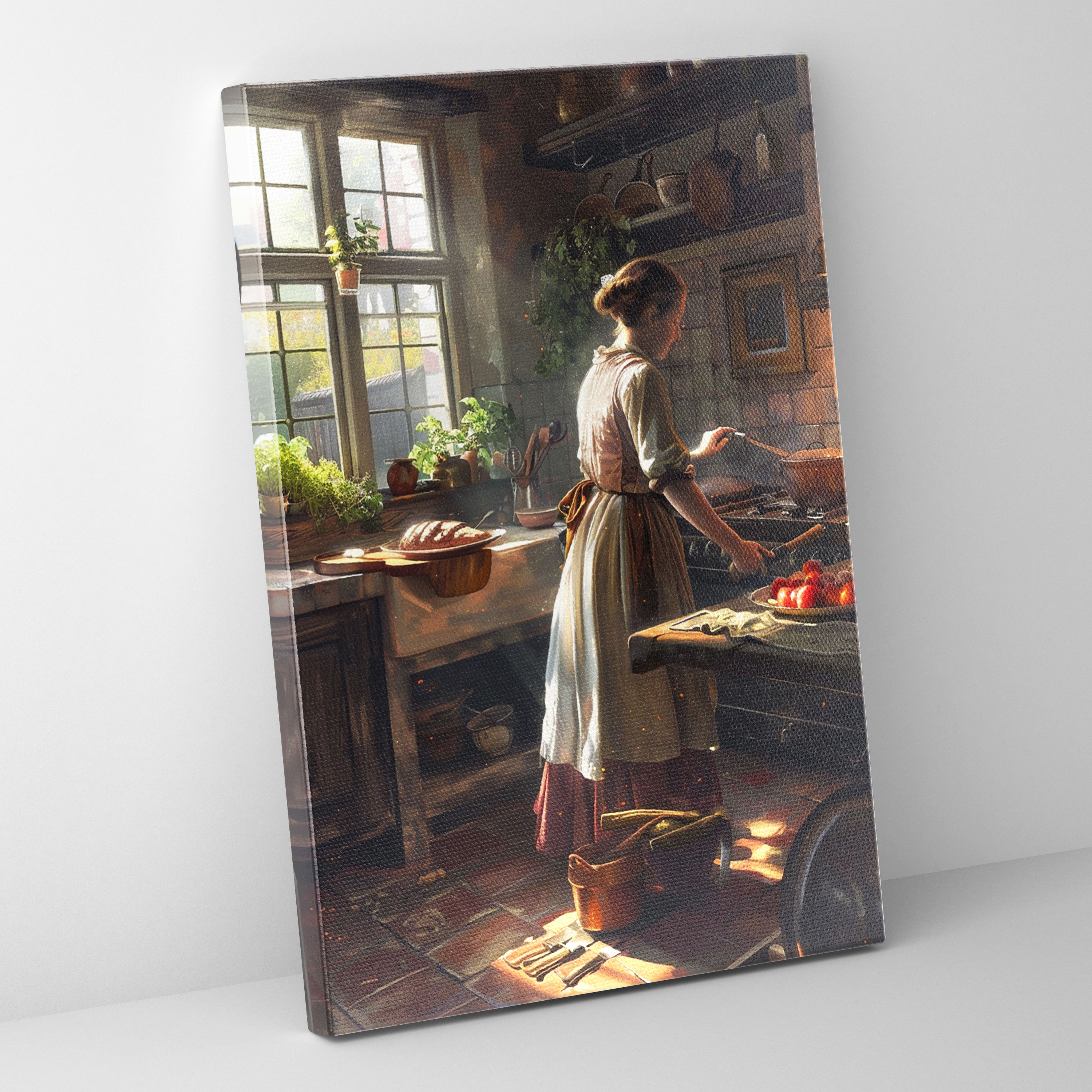 Johannes Vermeer Kanvas Tablo - Ev Dekorasyonu için Johannes Vermeer Kanvas Tablo