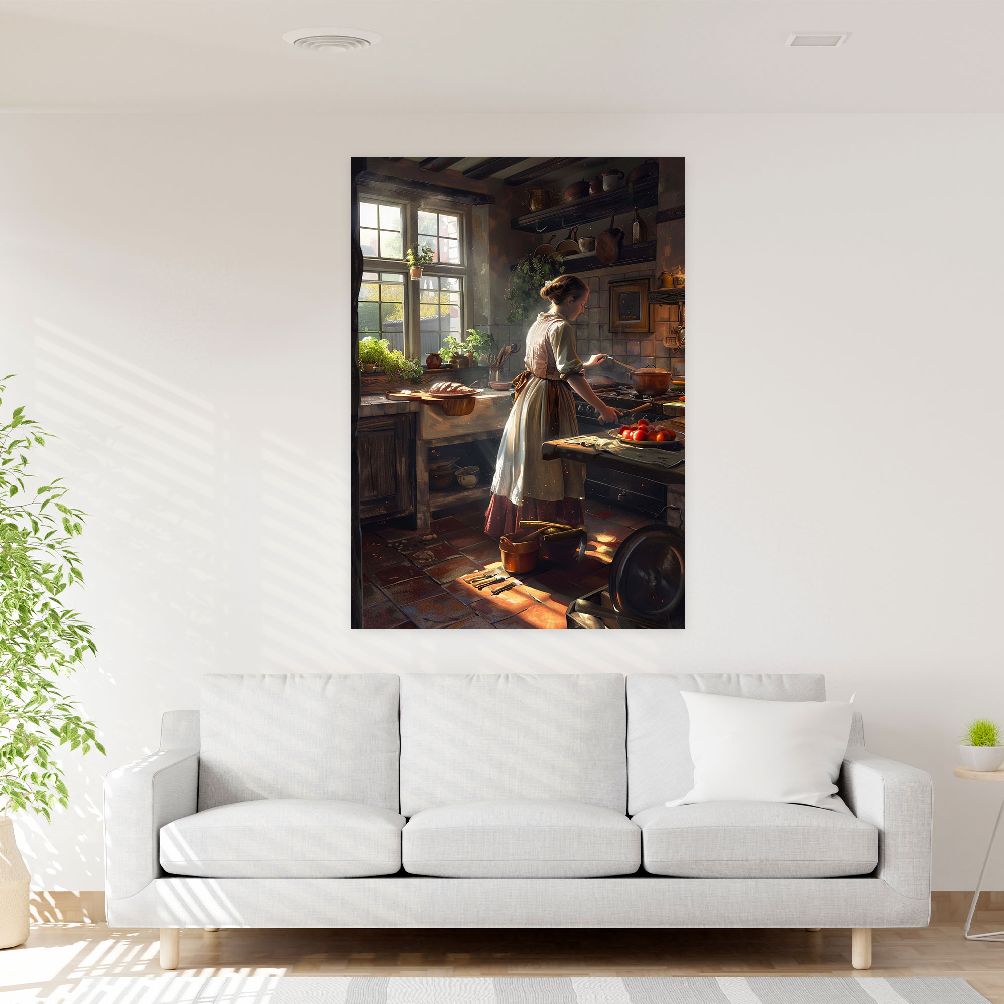 Johannes Vermeer Kanvas Tablo - Ev Dekorasyonu için Johannes Vermeer Kanvas Tablo