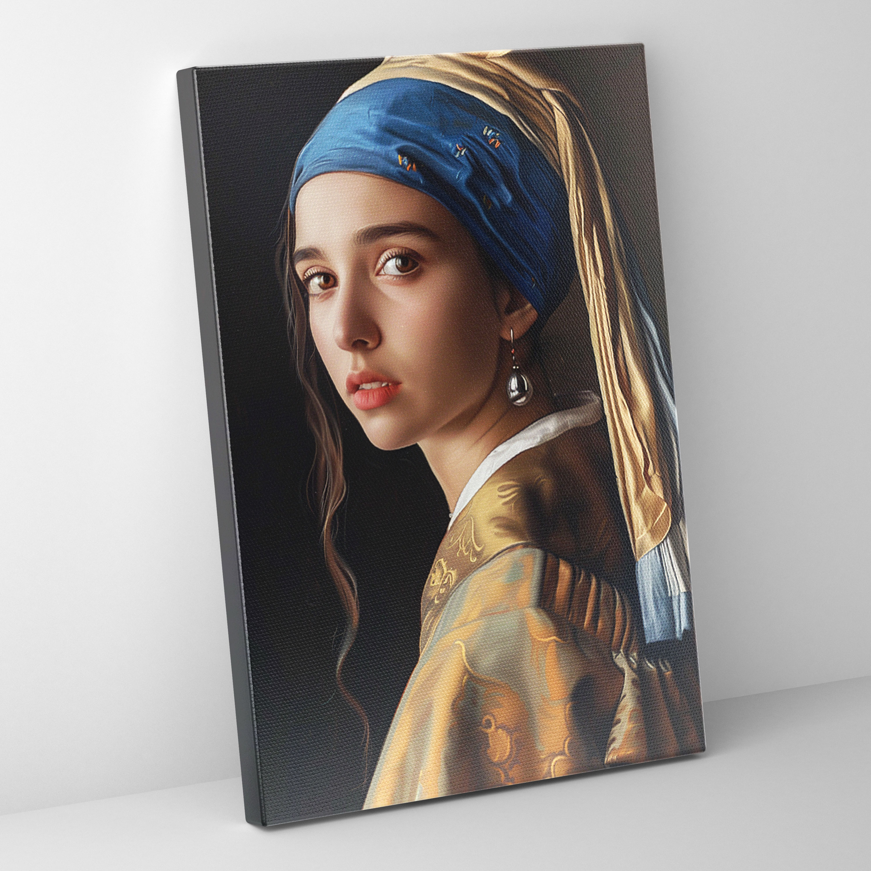 Johannes Vermeer Tablosu - Duvar Dekorasyonu Kanvas Ev Dekorasyonu