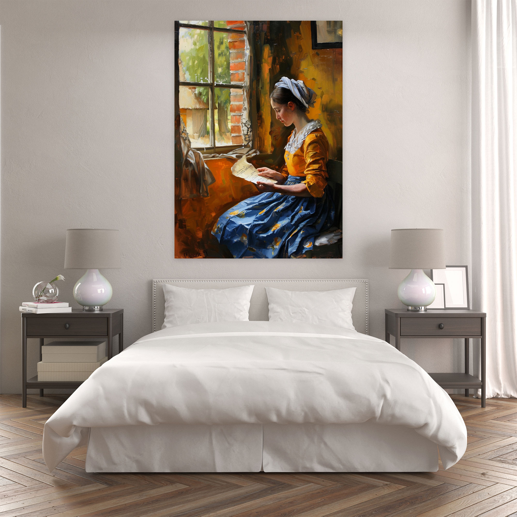 Johannes Vermeer Duvar Dekorasyonu - Ev Dekorasyonu Duvar Sanatı Duvar Dekorasyonu