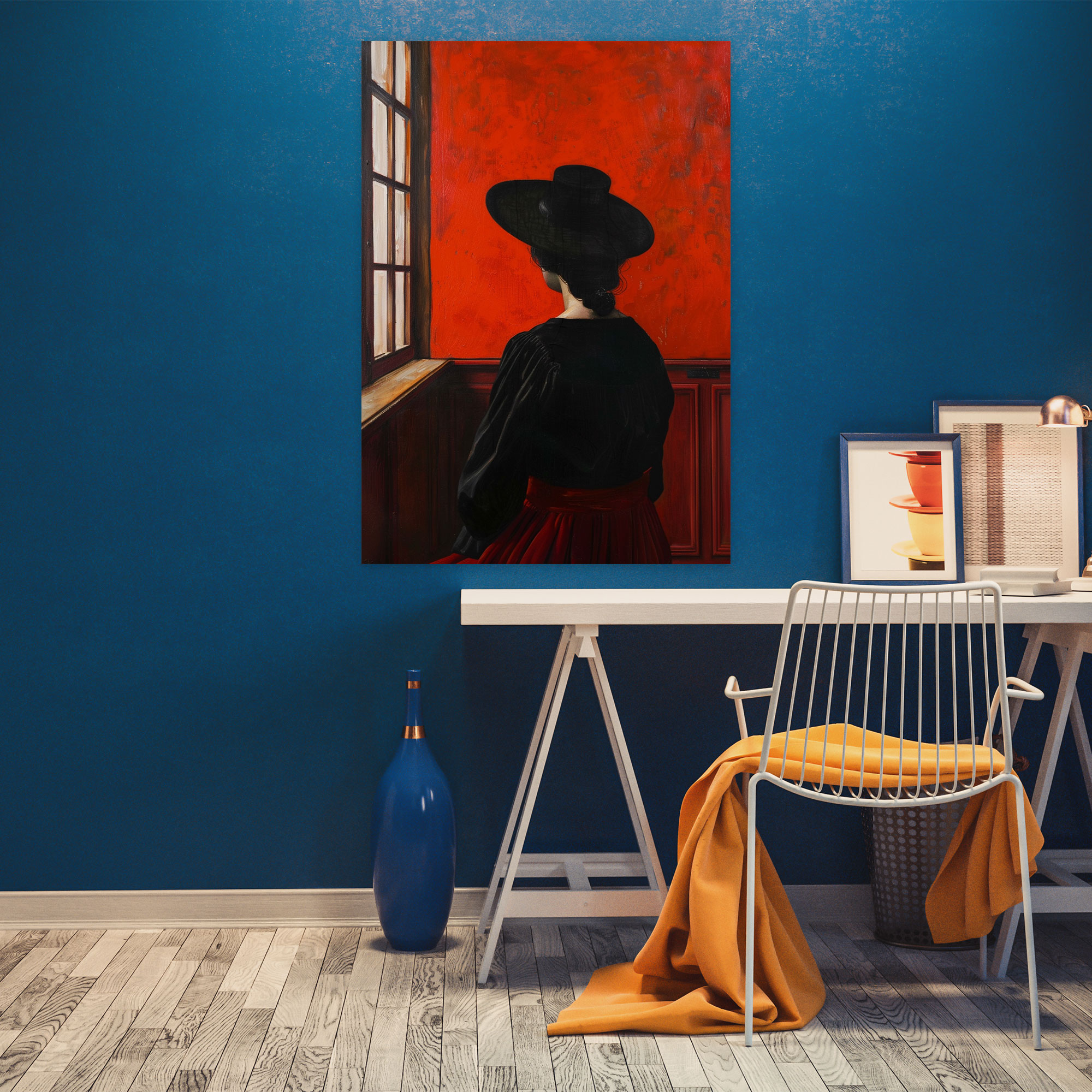 Johannes Vermeer Duvar Dekorasyonu - Kanvas Tablo Ev Dekorasyonu için Johannes Vermeer Eseri
