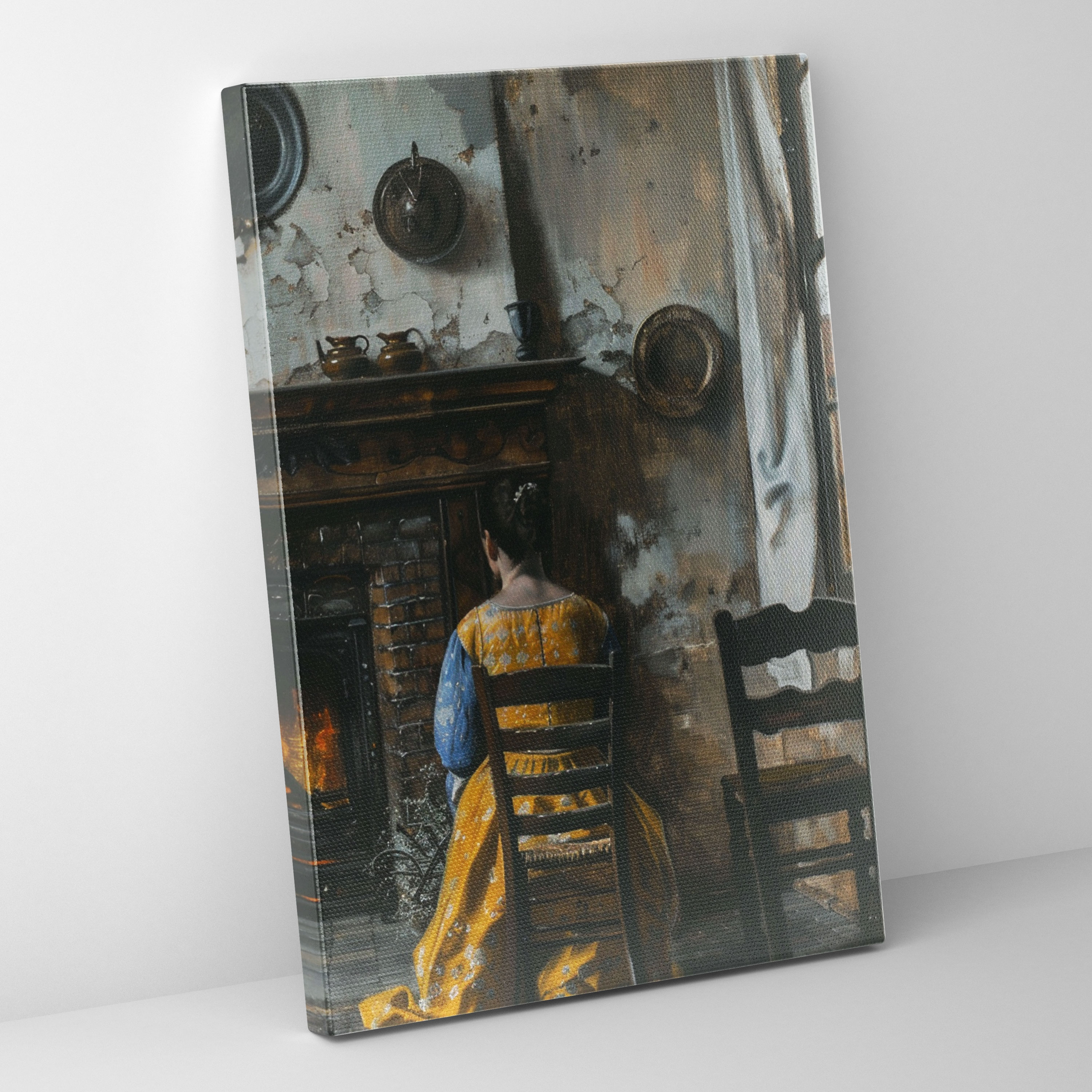 Johannes Vermeer Kanvas Tablo - Duvar Dekorasyonu için Johannes Vermeer Kanvas Duvar Sanatı