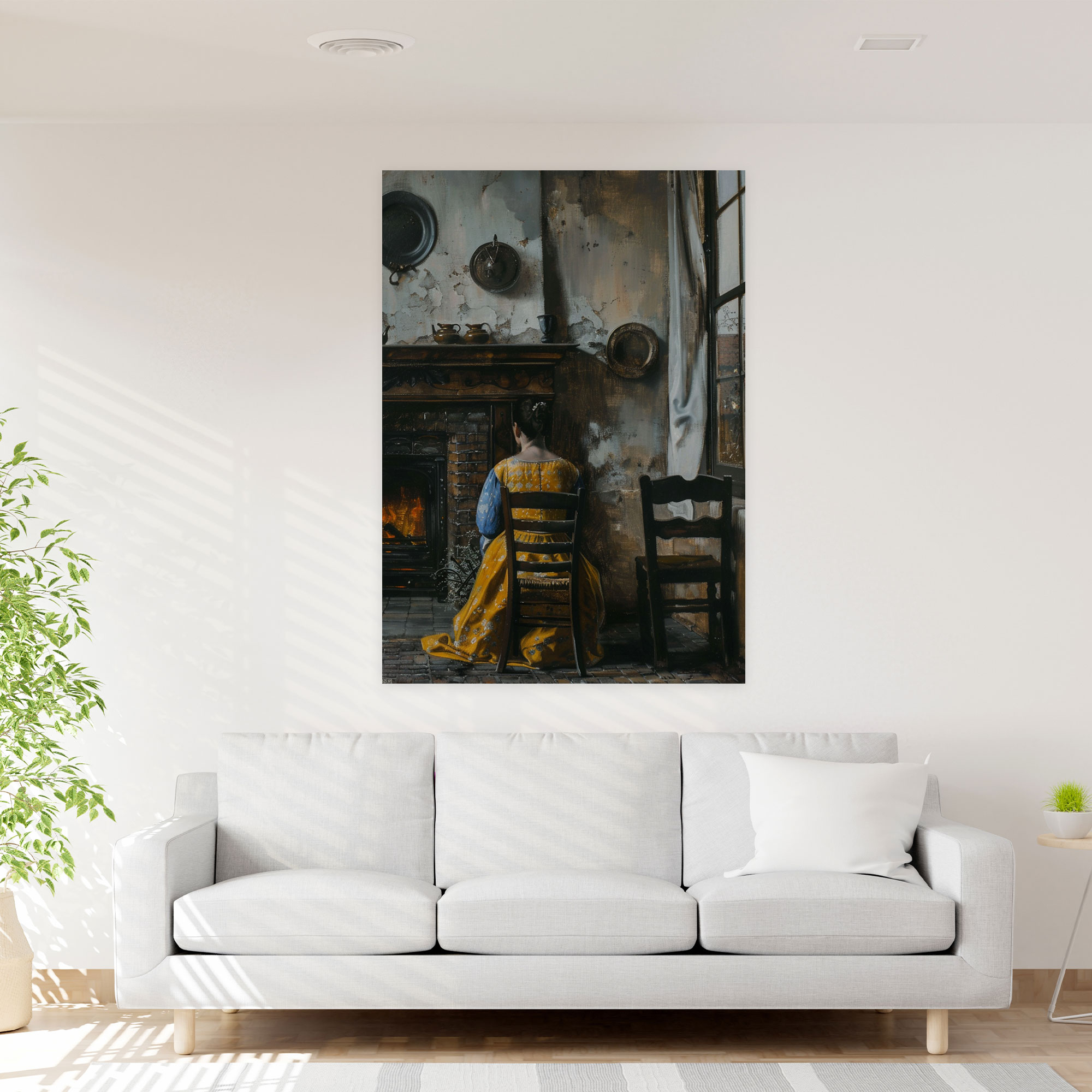 Johannes Vermeer Kanvas Tablo - Duvar Dekorasyonu için Johannes Vermeer Kanvas Duvar Sanatı