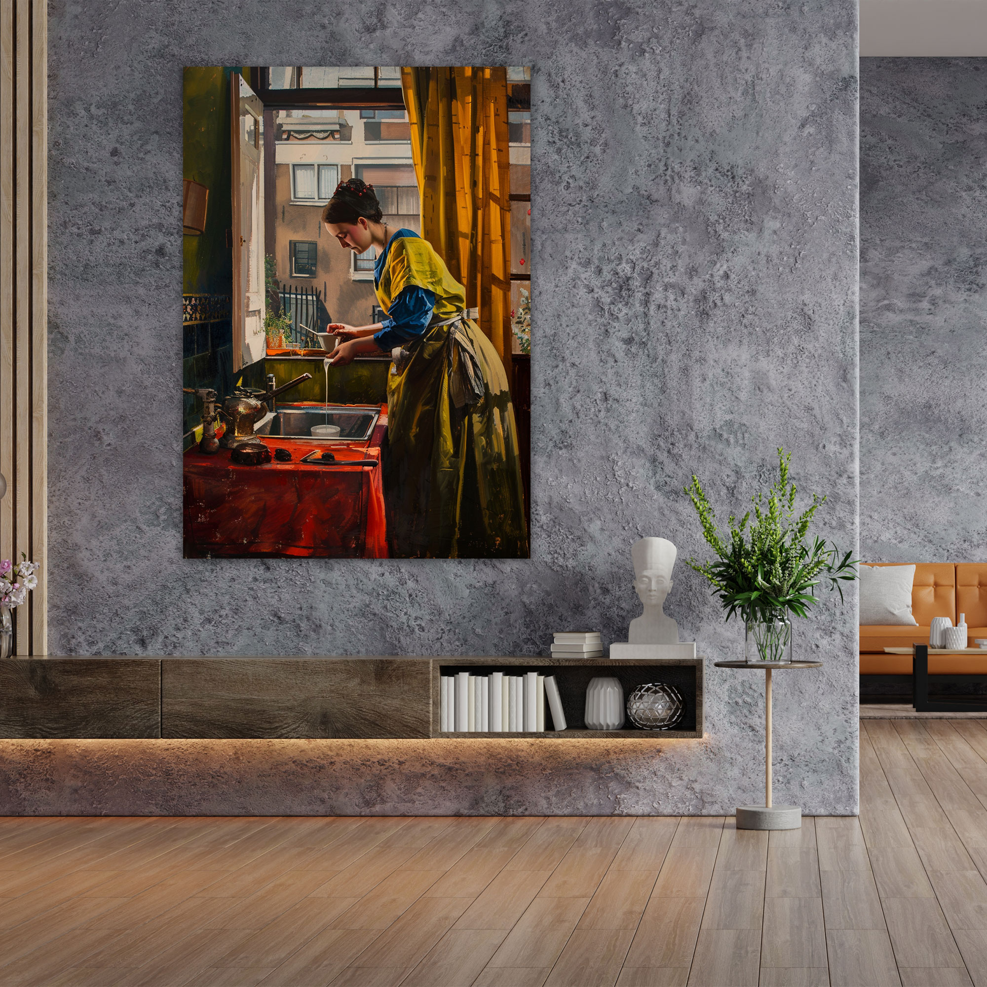Johannes Vermeer Wall Art - Johannes Vermeer, Canvas, Wall Decoration, Canvas Print
