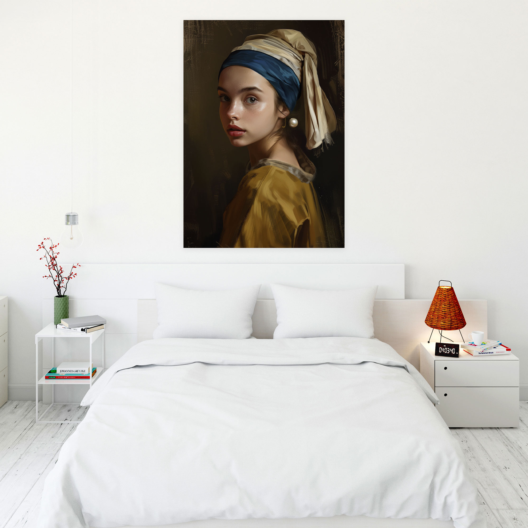 Johannes Vermeer Canvas Print - Johannes Vermeer, Johannes Vermeer, Wall Decoration, Canvas