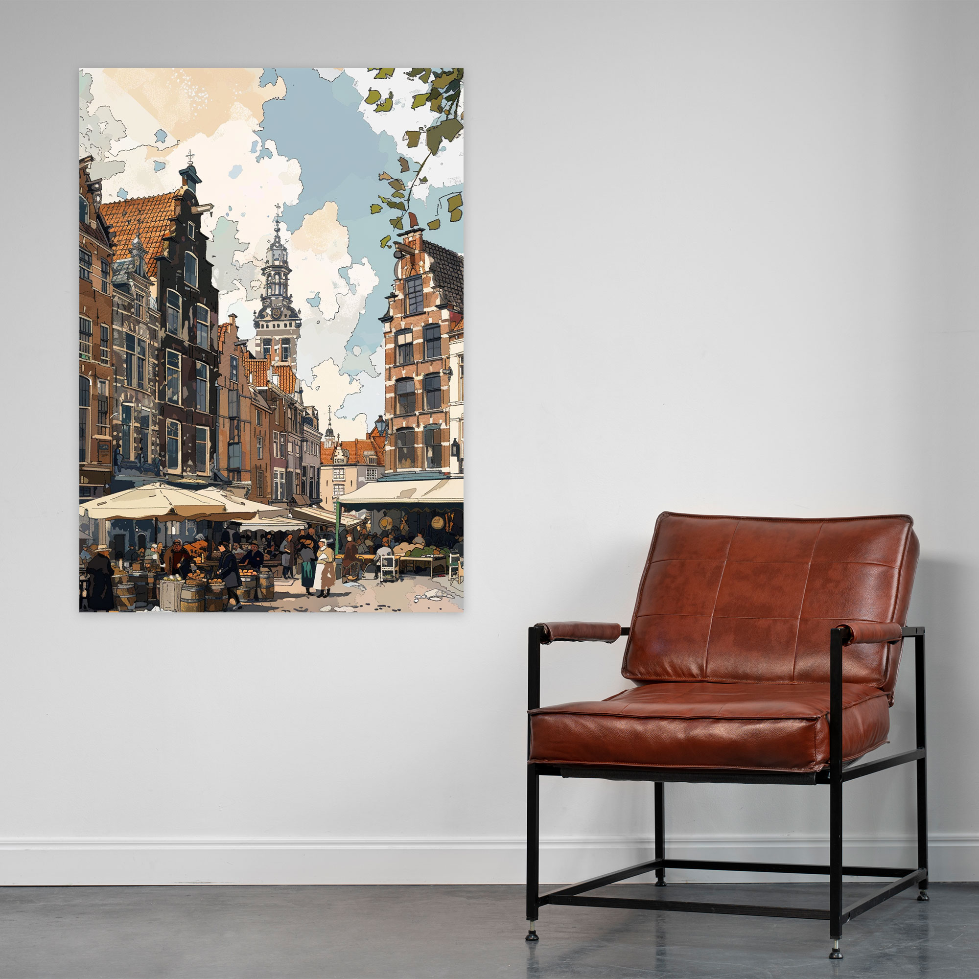 Johannes Vermeer Wall Decoration - Johannes Vermeer, Dutch Market Scene, Artistic Wall Art, Home Decoration