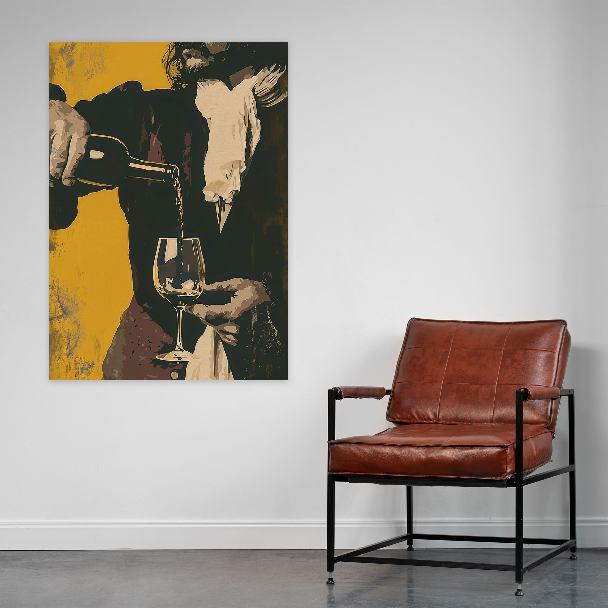 Johannes Vermeer Tablosu - Kanvas Tablo Şarap Sanat Dekoru Beyefendi Resmi
