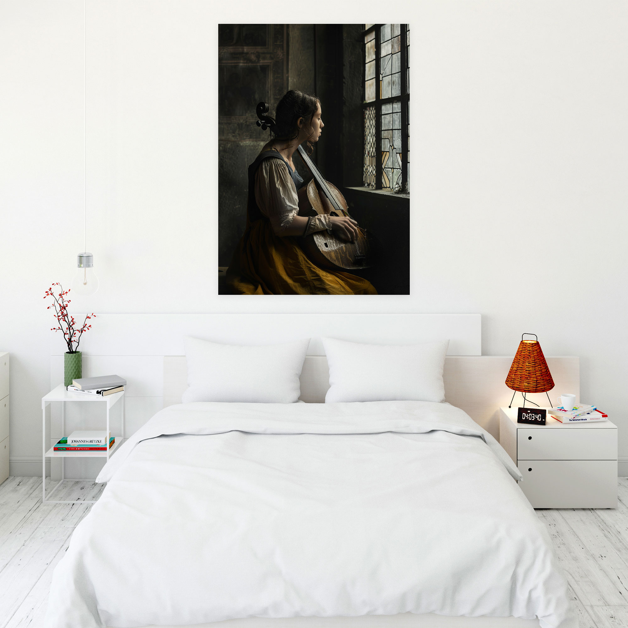 Johannes Vermeer Tablo Baskısı - Duvar Süsü Duvar Sanatı Kanvas Tablo