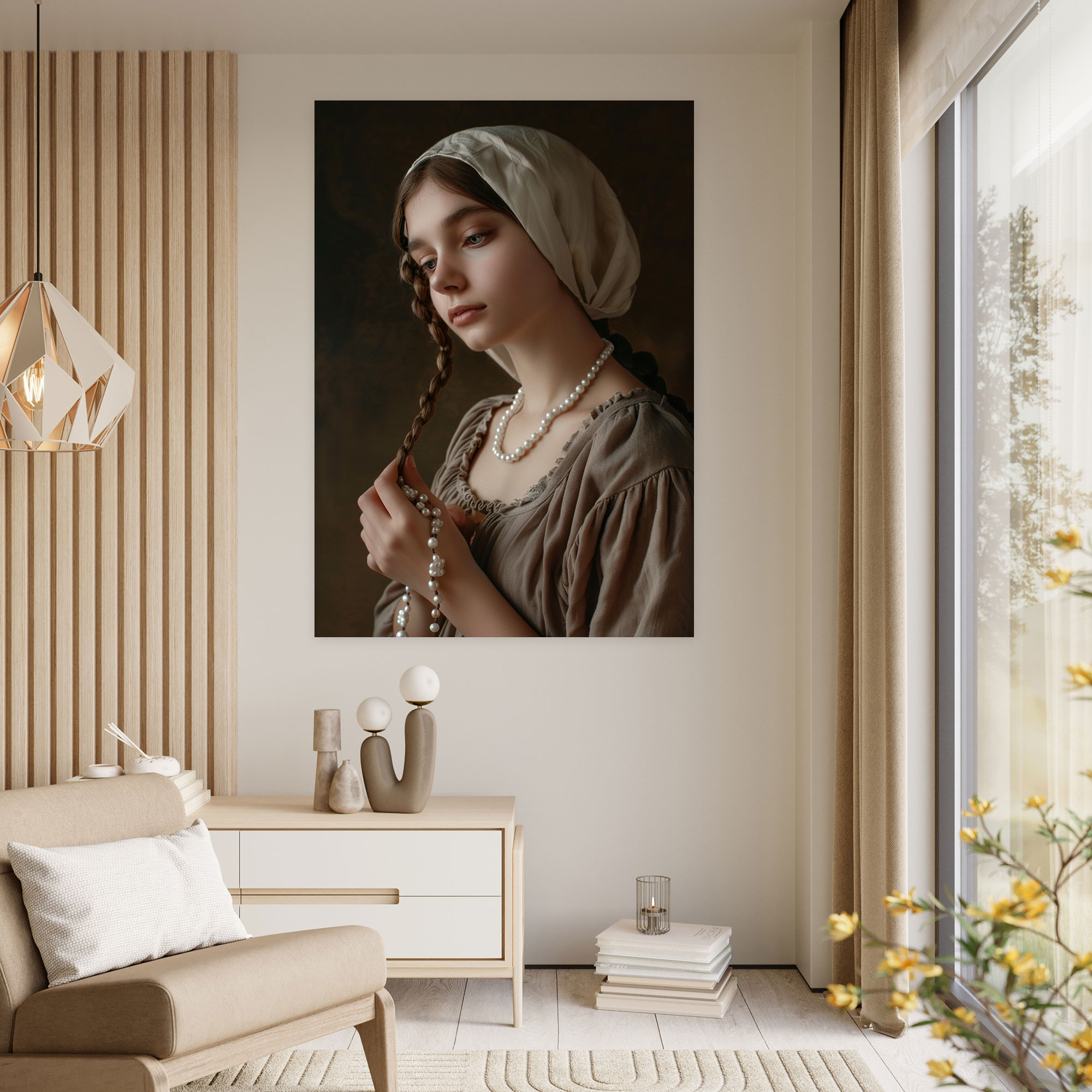 Johannes Vermeer Duvar Sanatı - Kanvas Tablo Duvar Dekorasyonu
