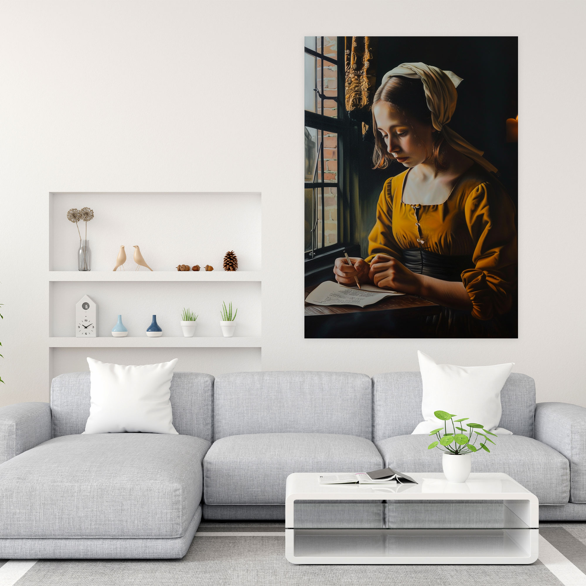 Johannes Vermeer Kanvas Tablo - Johannes Vermeer Kanvas Ev Dekorasyonu