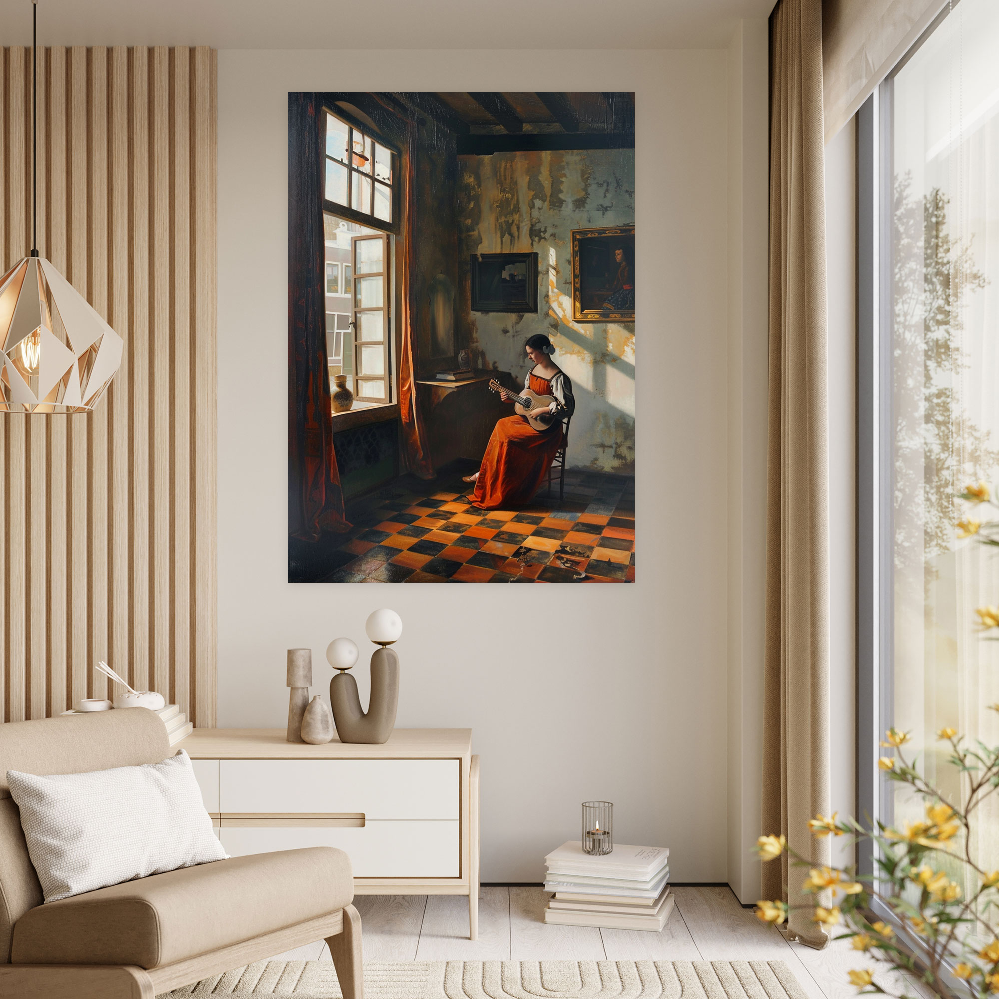 Johannes Vermeer Wall Art - Johannes Vermeer, Wall Art, Canvas Wall Art, Wall Decoration