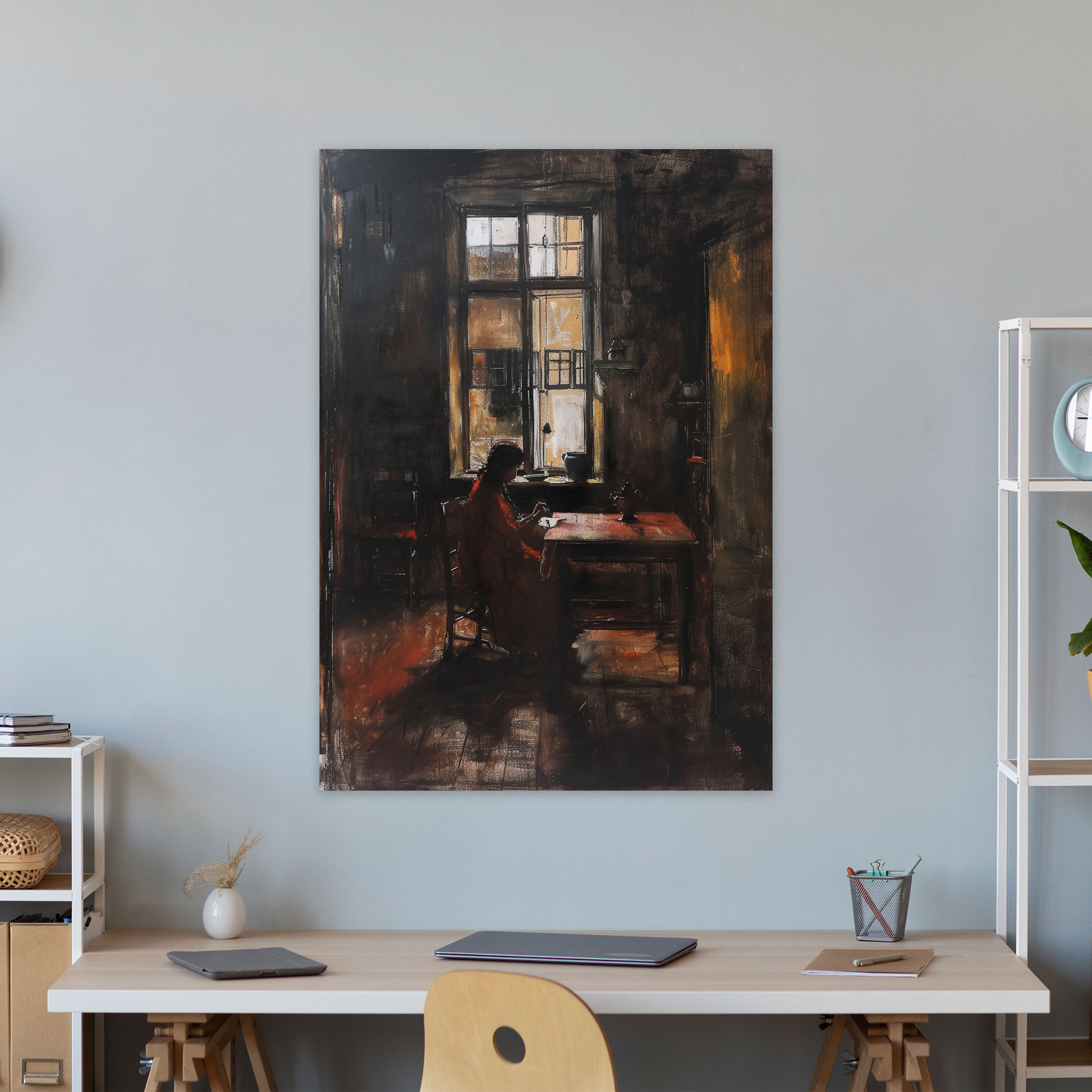 Johannes Vermeer Duvar Sanatı - Duvar Dekorasyonu Kanvas Tablo Ev Dekorasyonu