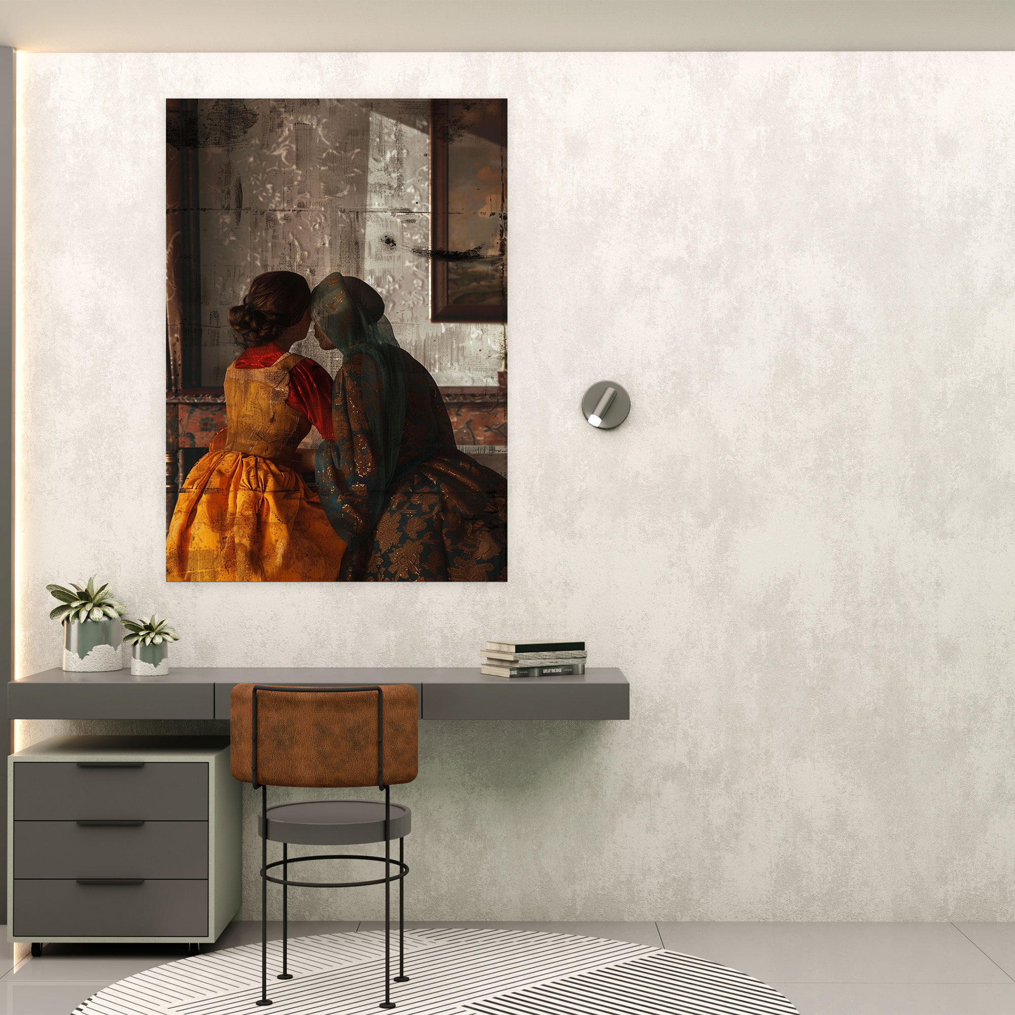 Johannes Vermeer Kanvas Tablo - Sanatçı Johannes Vermeer'in Eseri Yüksek Kaliteli Kanvas Tablosu