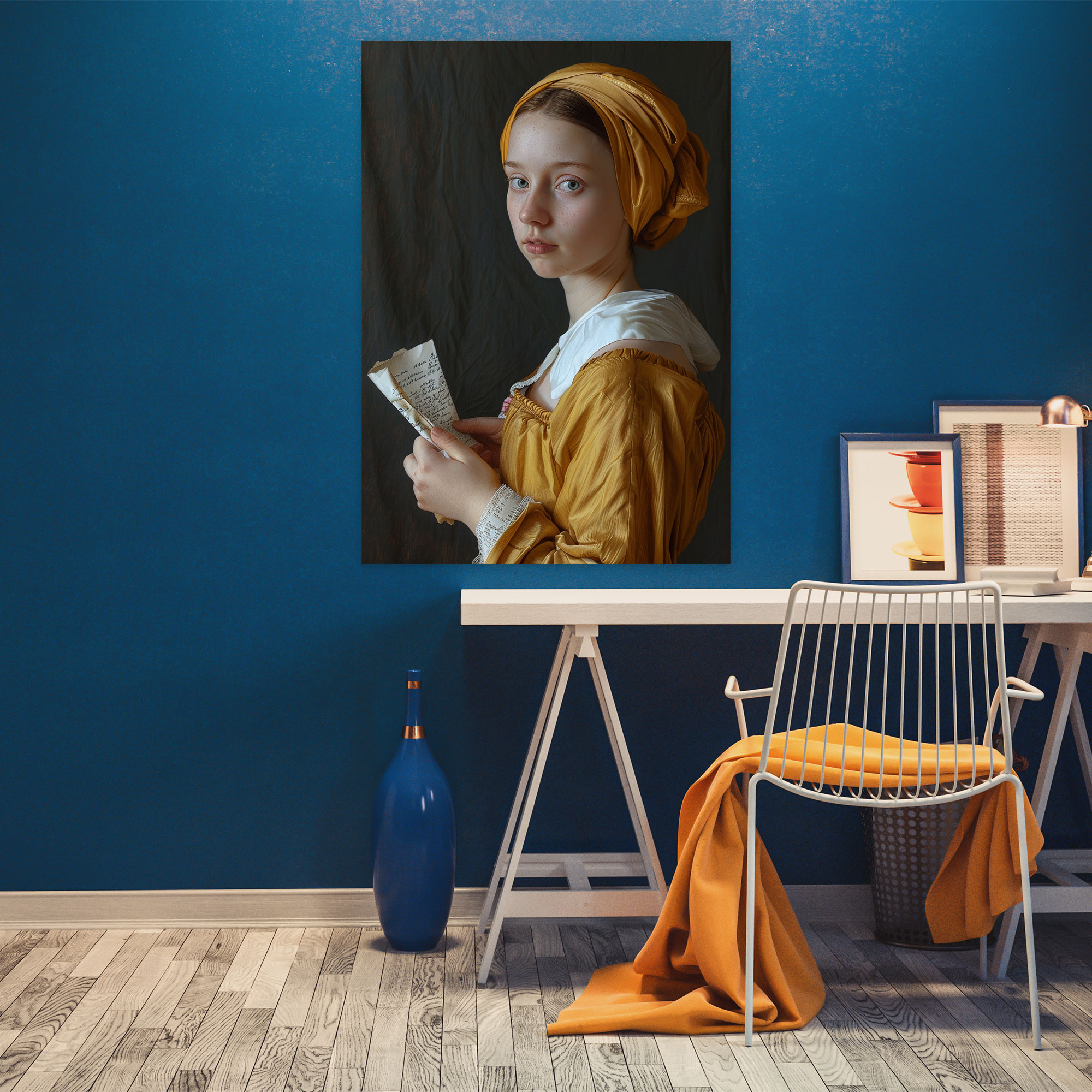 Johannes Vermeer Kanvas Tablo - Ev Dekorasyonu için Johannes Vermeer Kanvas Duvar Sanatı