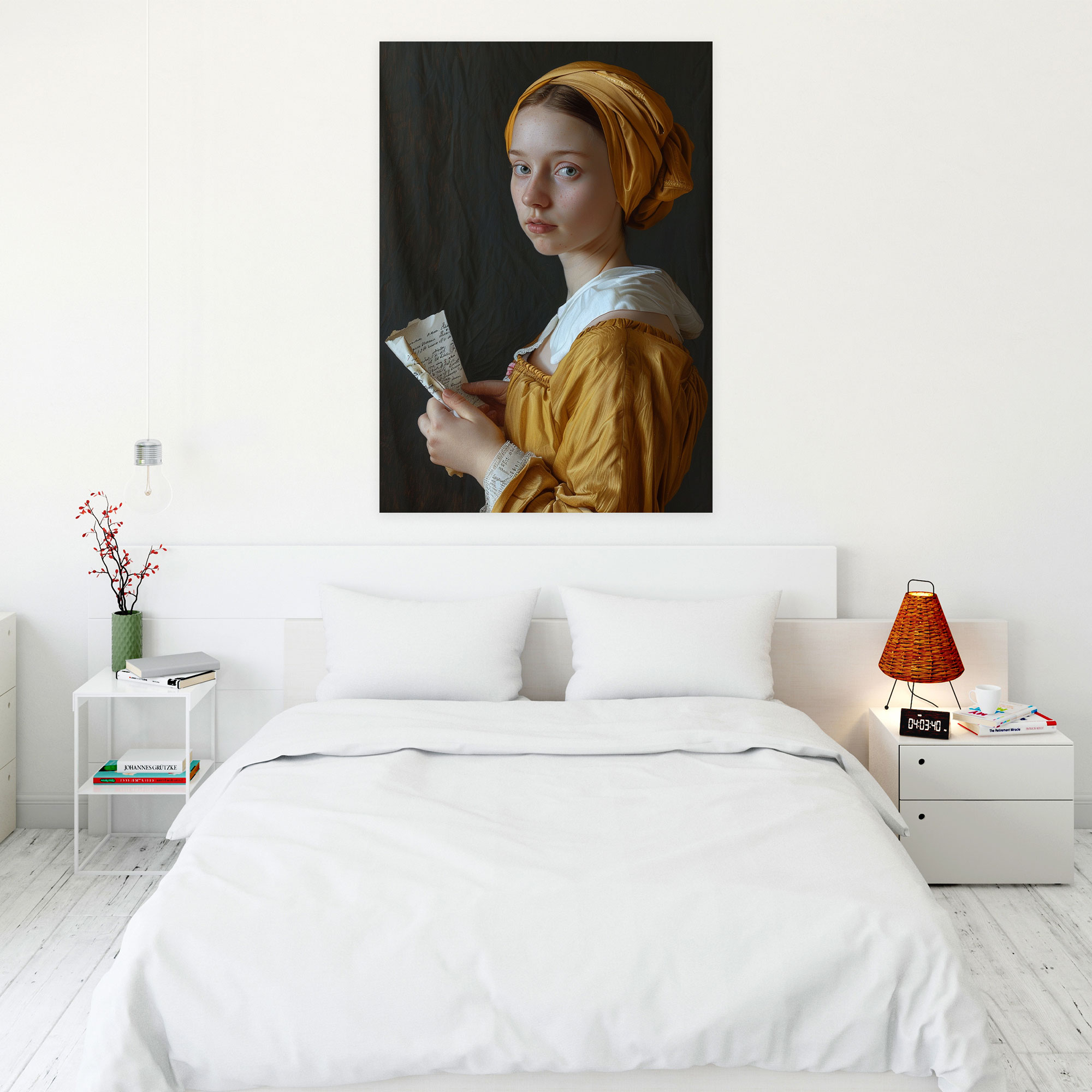Johannes Vermeer Kanvas Tablo - Ev Dekorasyonu için Johannes Vermeer Kanvas Duvar Sanatı